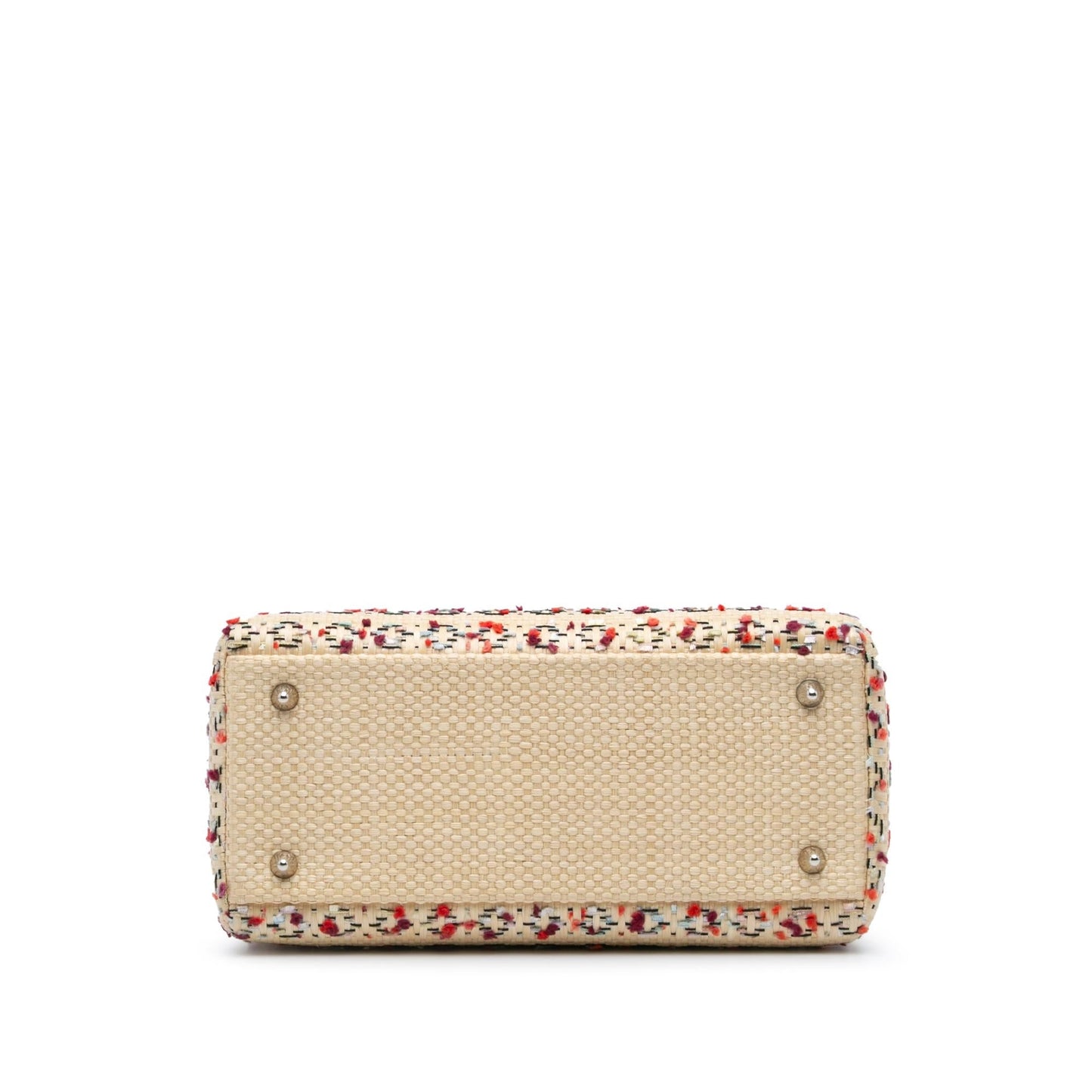 Dior Lady Satchel Bag Raffia Medium Woven Lady Dior 1