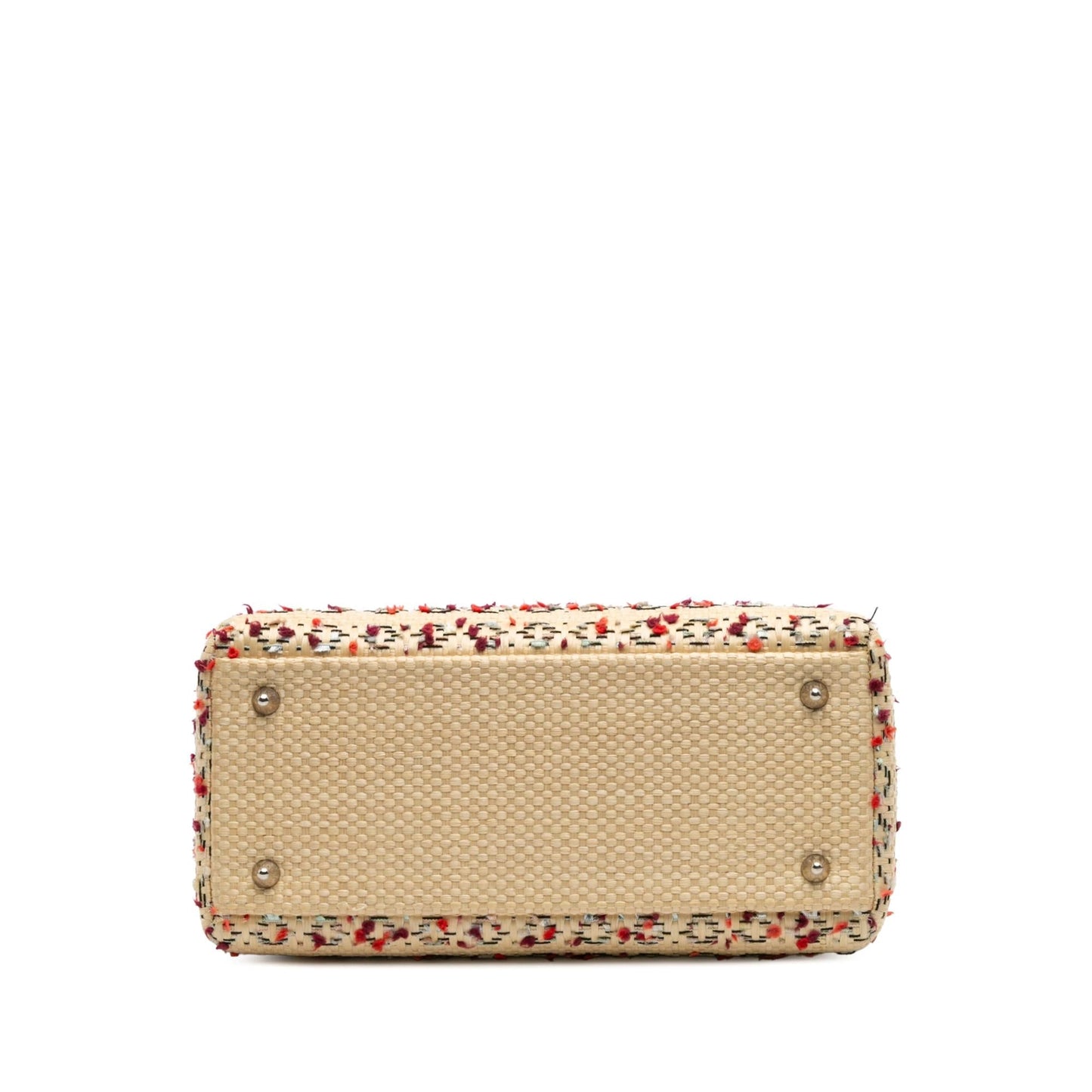 Dior Lady Satchel Bag Raffia Medium Woven Lady Dior 2