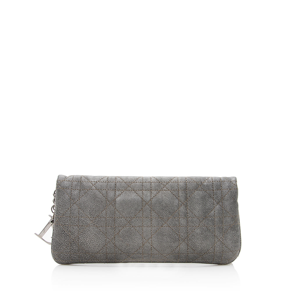 Dior Metallic Calfskin Lady Pouch Crossbody Bag Shf