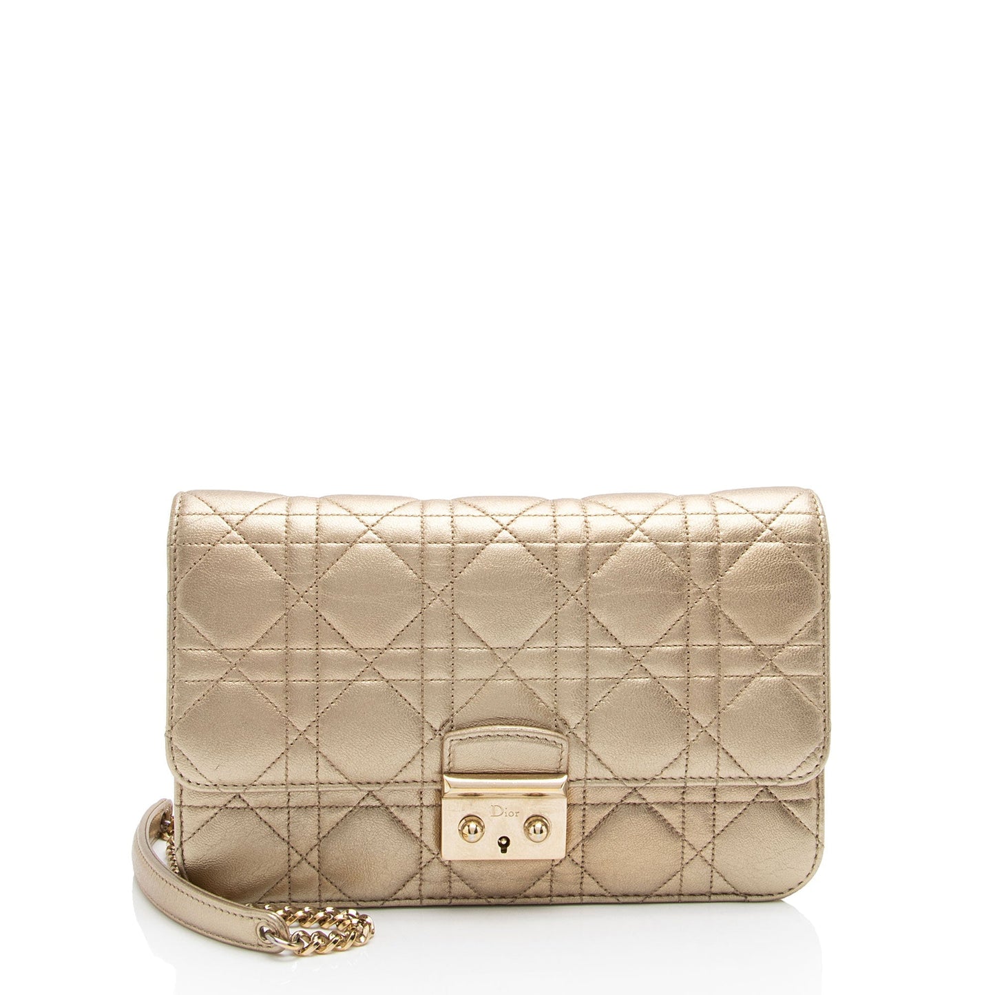 Dior Metallic Cannage Miss Promenade Crossbody Shf 79Db0Q Lambskin Crossbody Bag