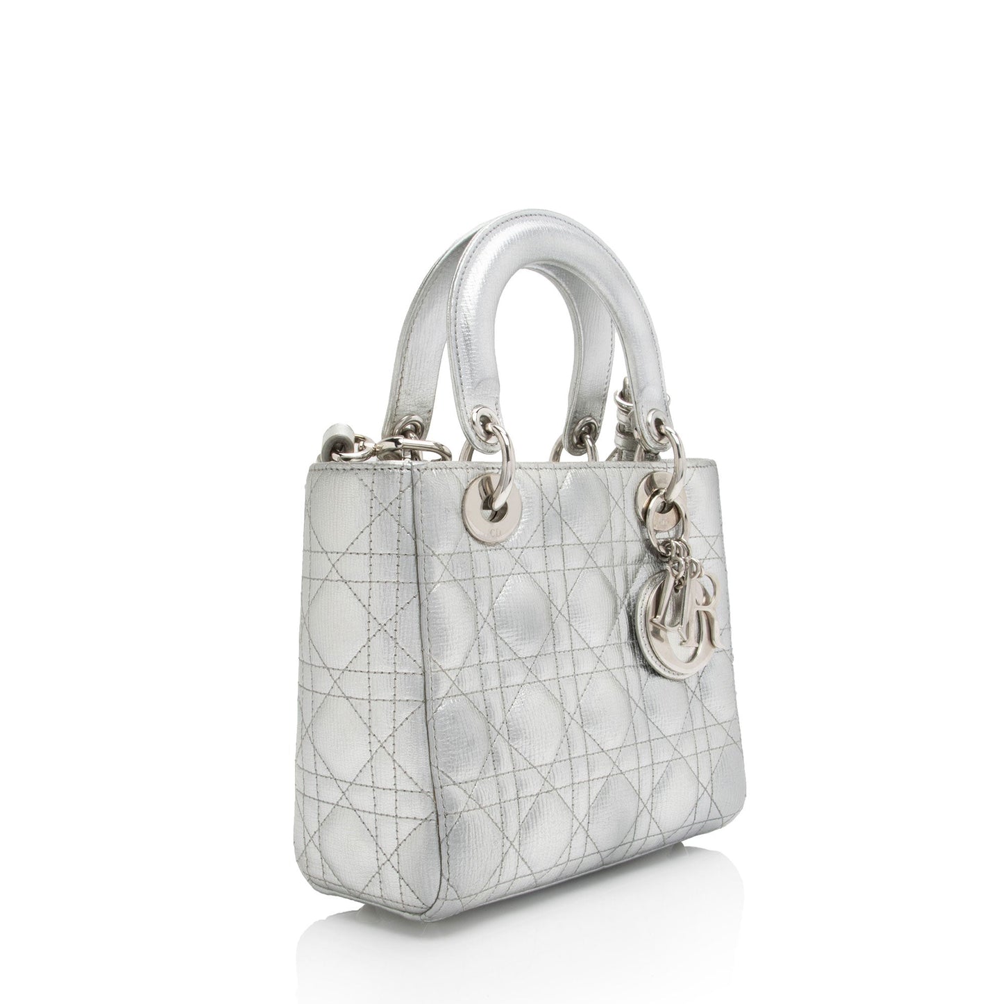 Dior Metallic Lady Tote Shf 4Ytjmz Leather Small Tote Bag
