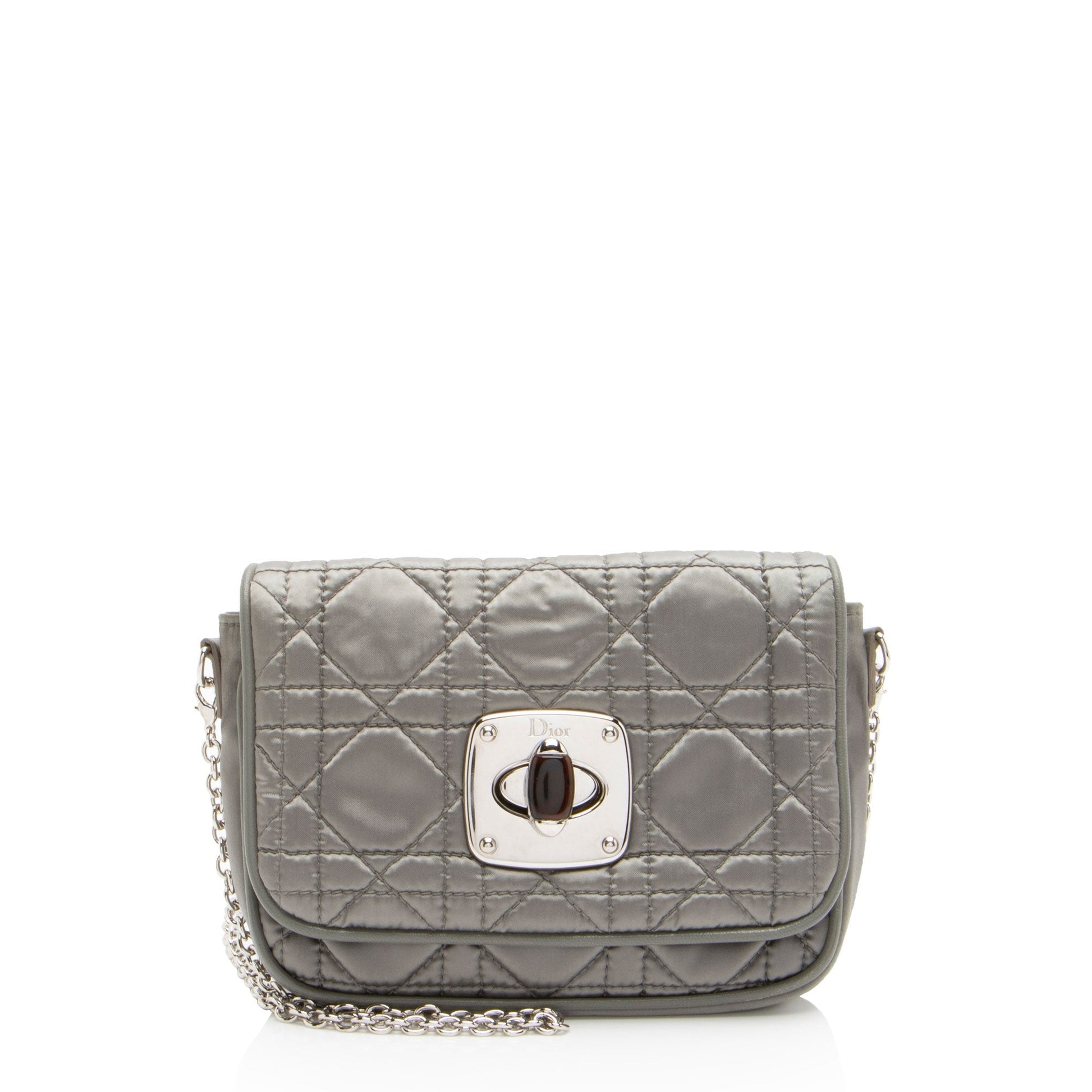 Dior Metallic Cannage Charming Lock Crossbody Shf Bqgk26 Nylon Crossbody Bag