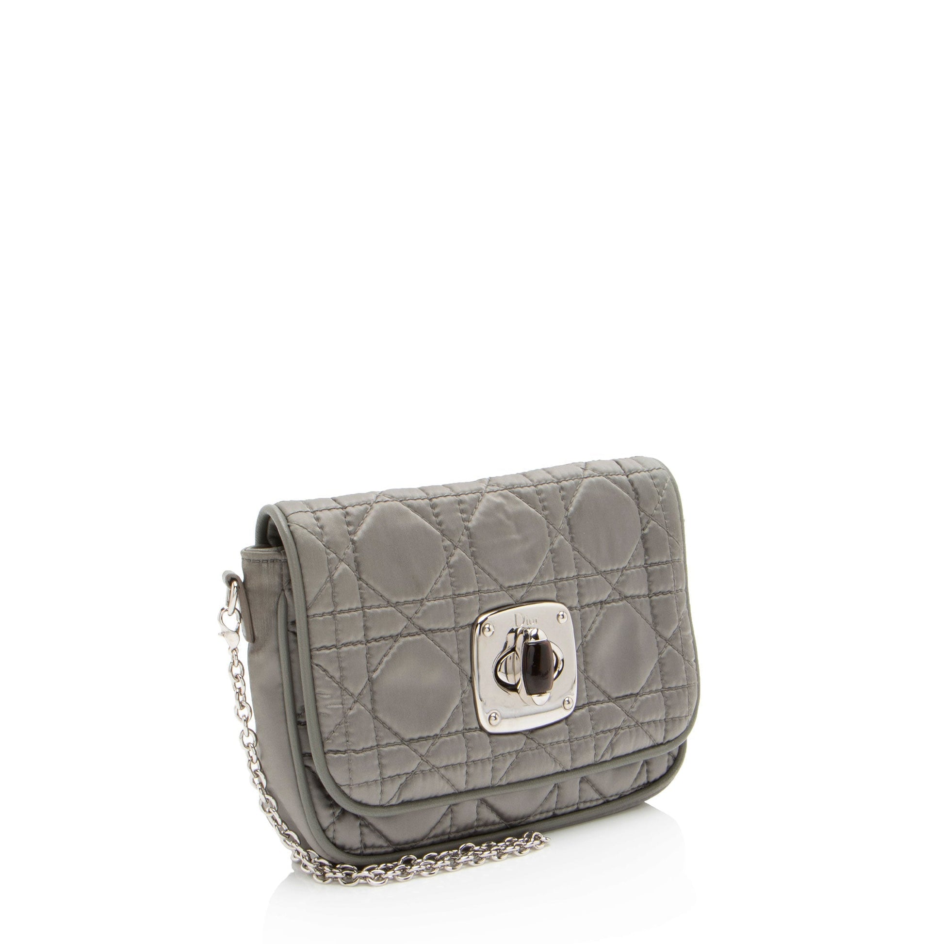 Dior Metallic Cannage Charming Lock Crossbody Shf Bqgk26 Nylon Crossbody Bag