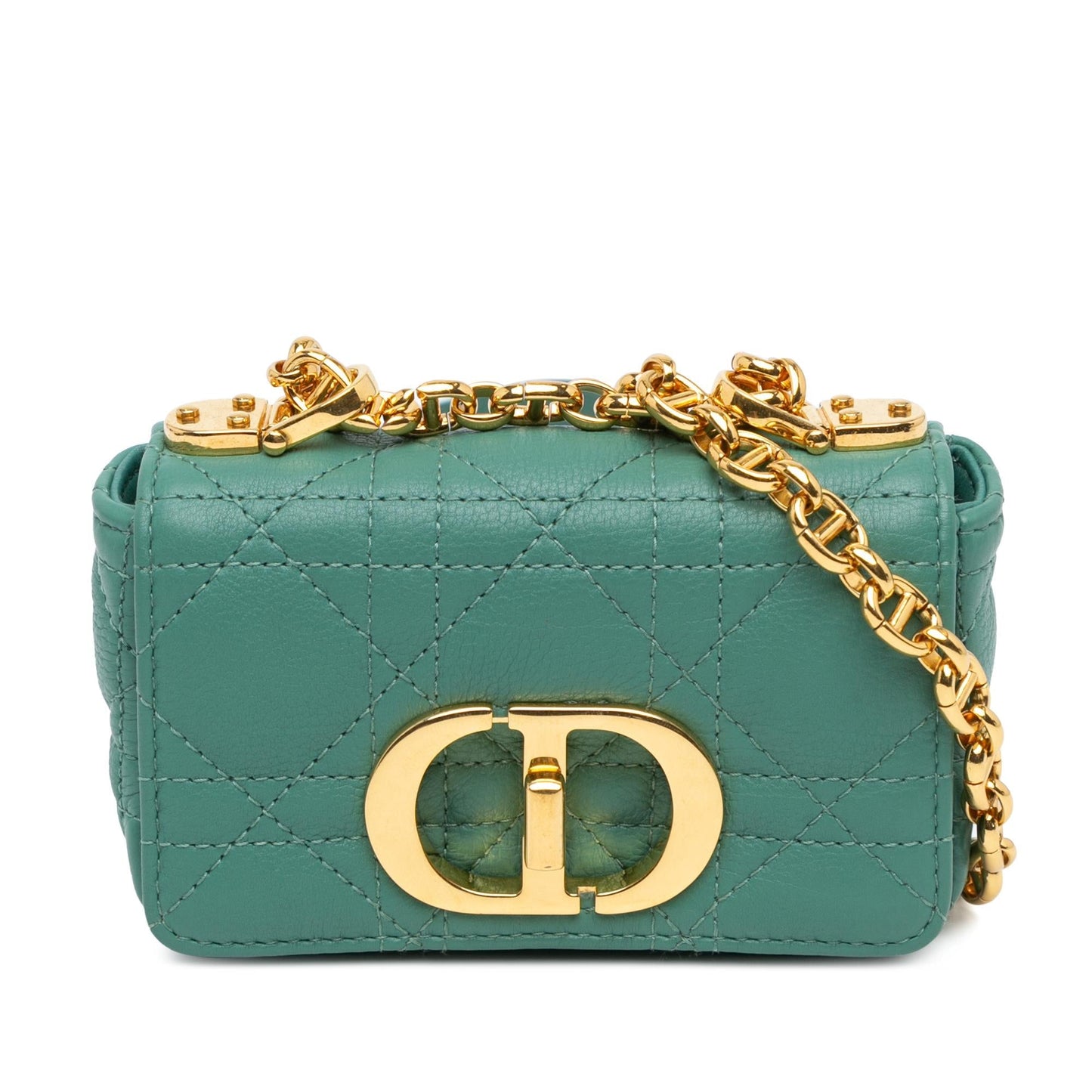 Dior Calfskin Cannage Supple Caro Bag Shg Pptzcg Micro Crossbody Bag