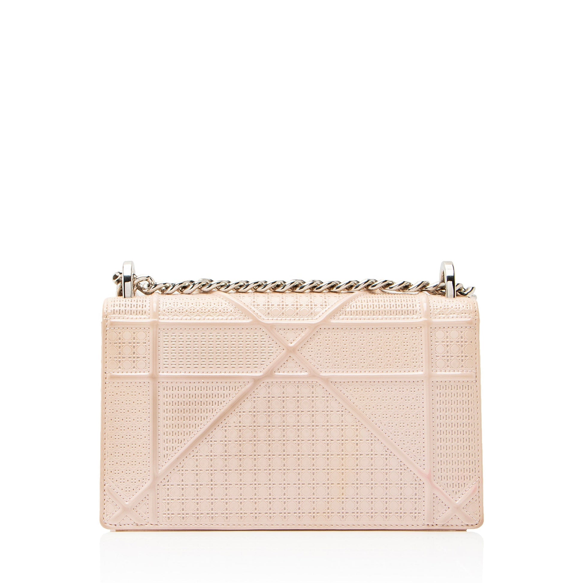 Dior Cannage ama Shoulder Bag Leather Patent Small