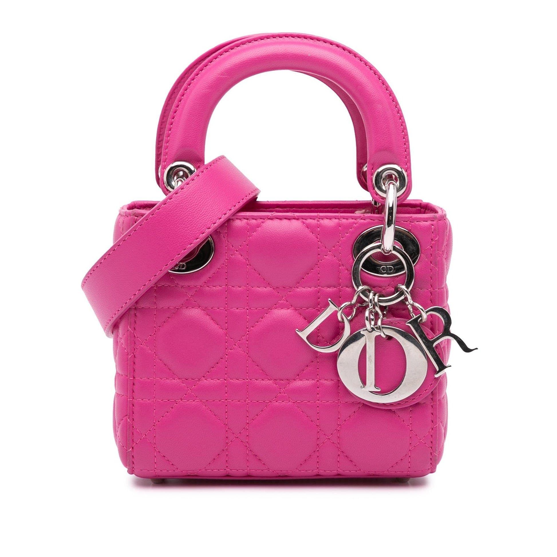 Dior Cannage Lady Satchel Bag Lambskin Micro Lady Dior 1