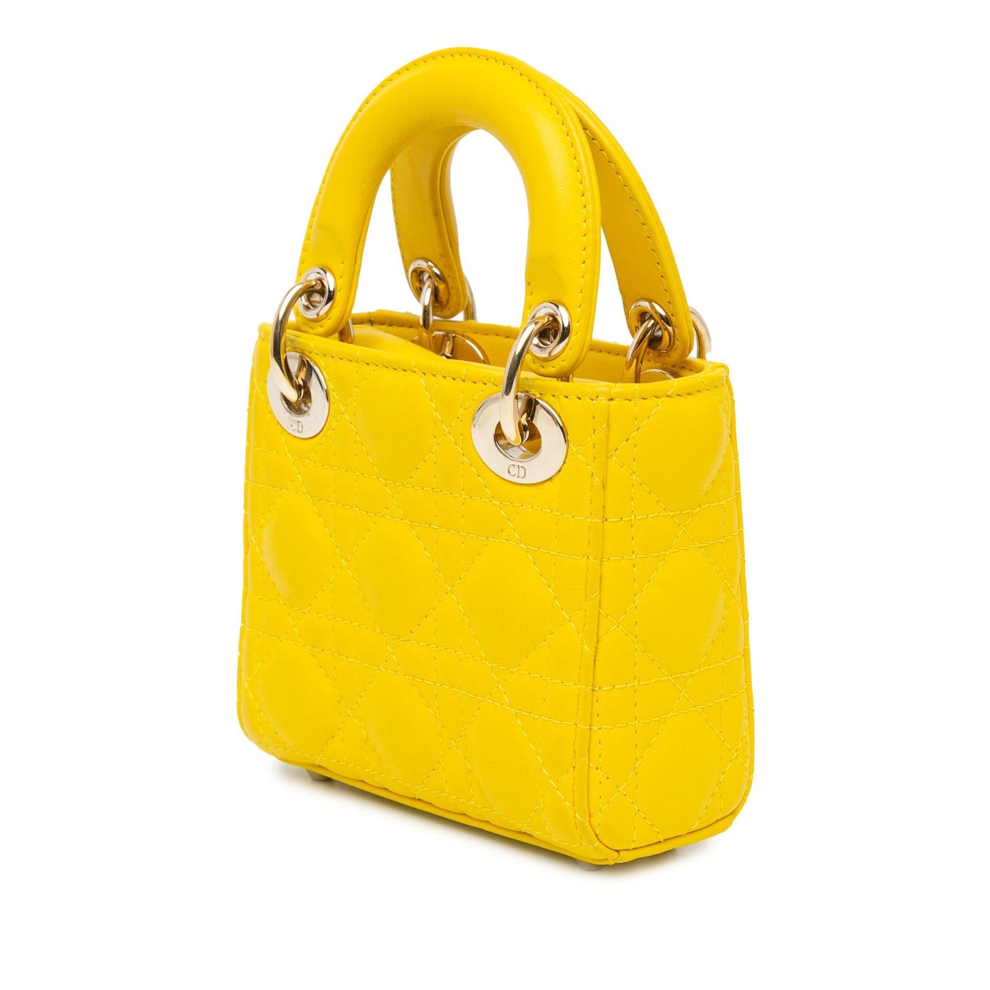 Dior Cannage Lady Satchel Bag Lambskin Micro Lady Dior 2