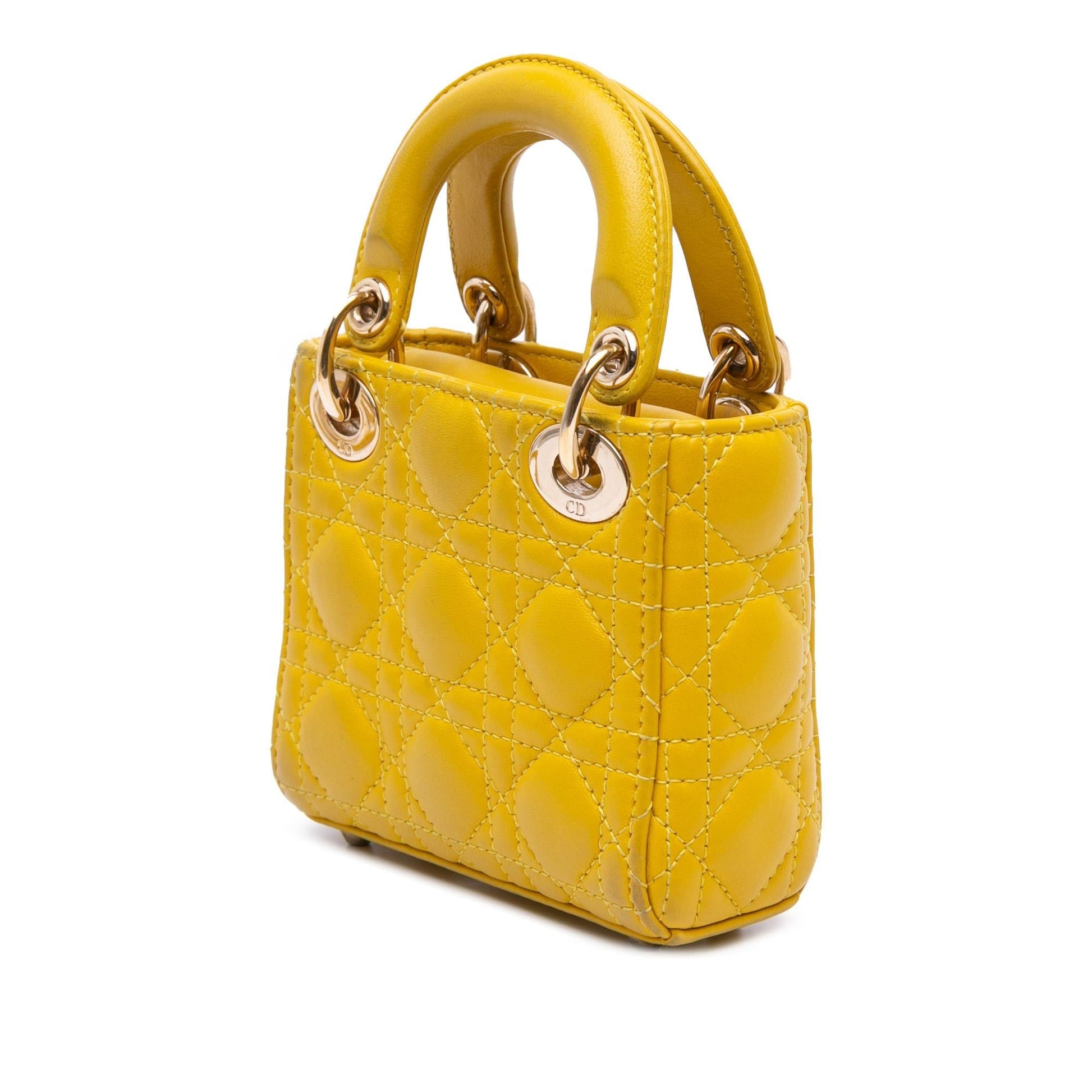 Dior Cannage Lady Satchel Bag Lambskin Micro Lady Dior 5