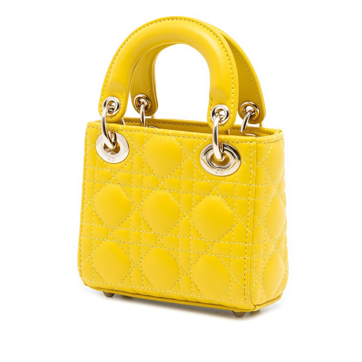 Dior Cannage Lady Satchel Bag Lambskin Micro Lady Dior 7