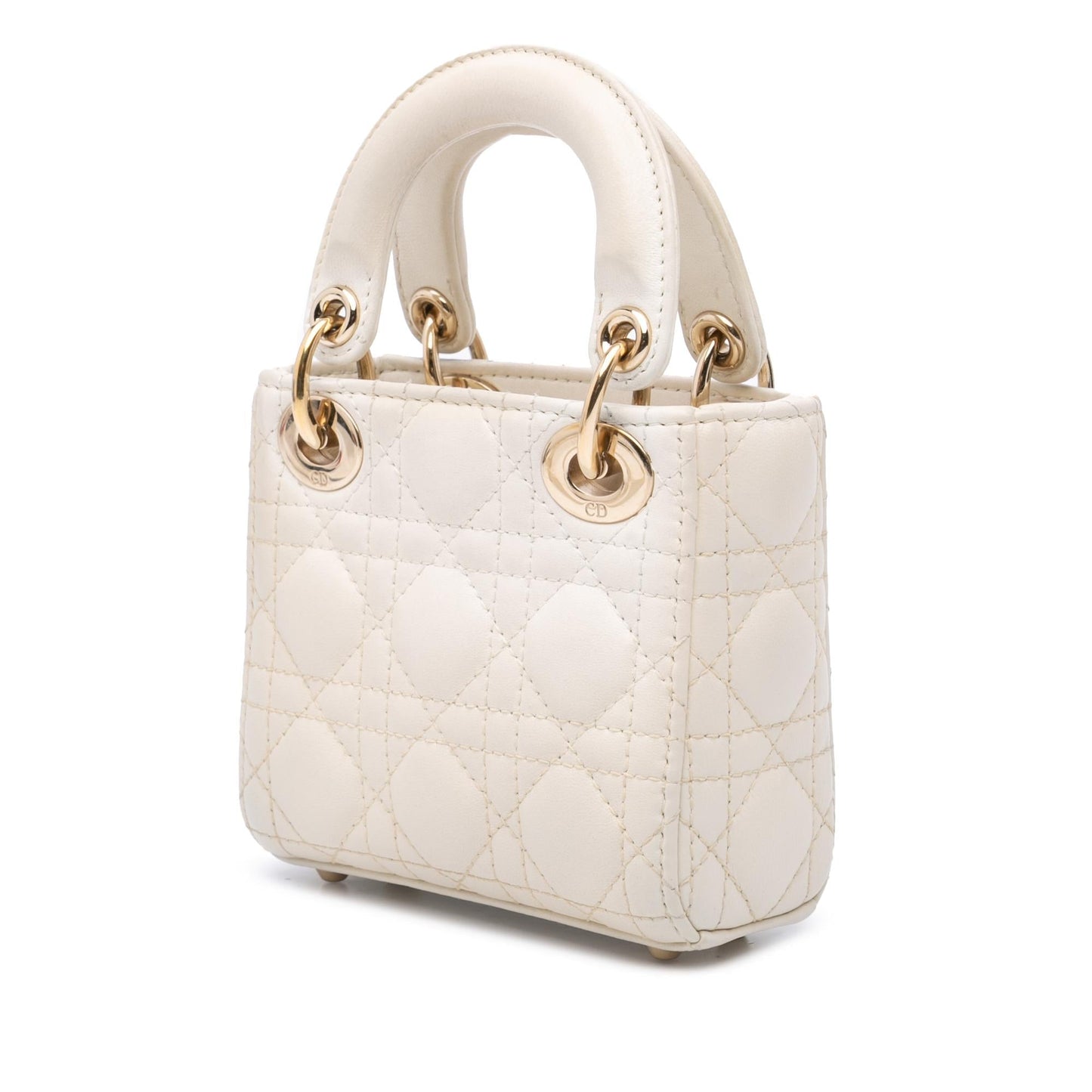 Dior Cannage Lady Satchel Bag Lambskin Micro Lady Dior 8