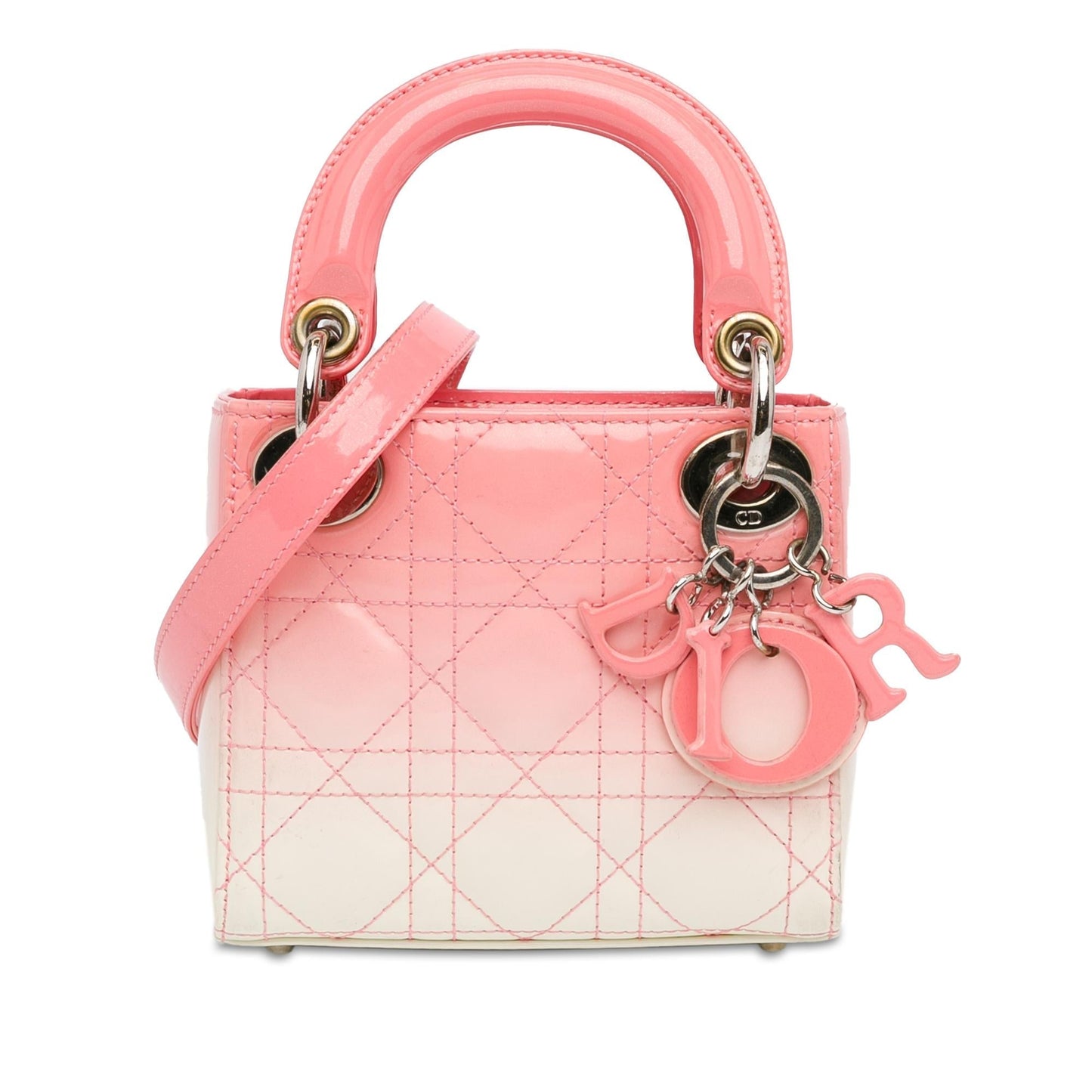 Dior Ombre Cannage Lady Shg 9Xis5T Satchel Bag Patent Micro