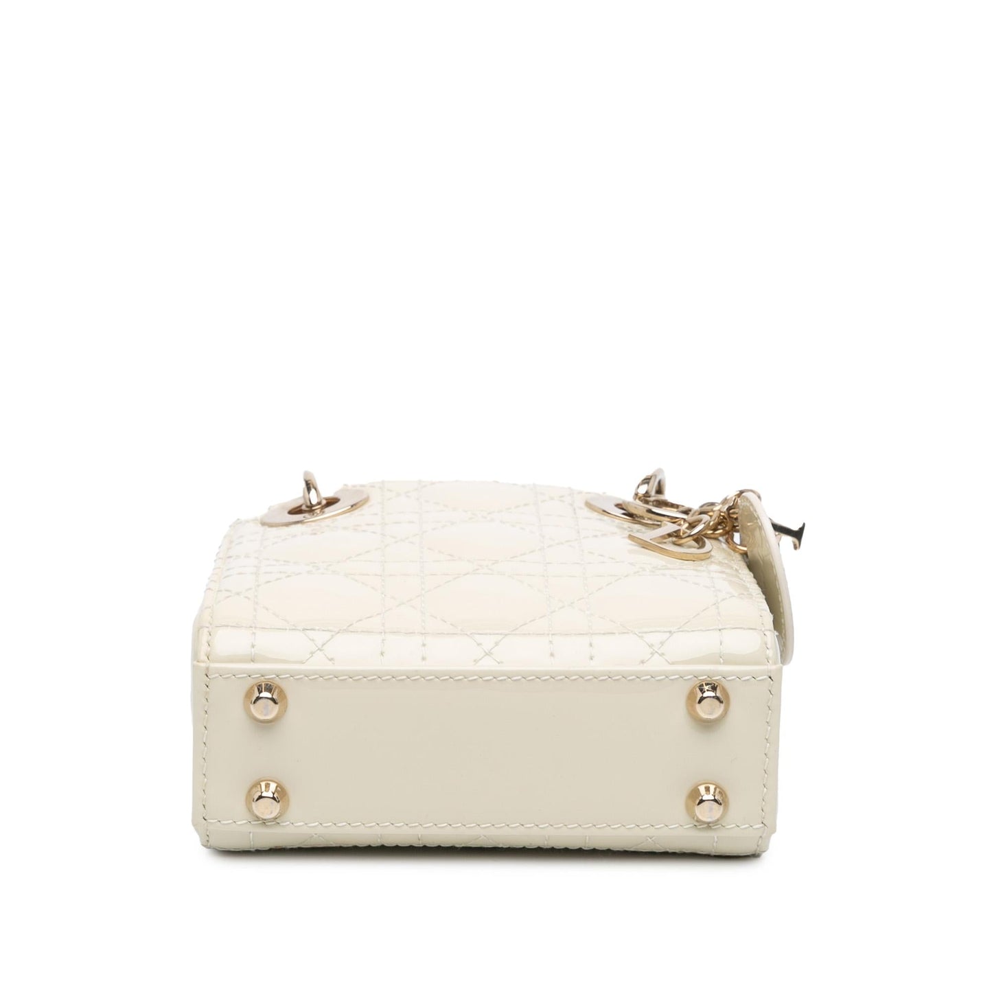 Dior Cannage Lady Satchel Bag Patent Micro Dior Shg Llq8Dj