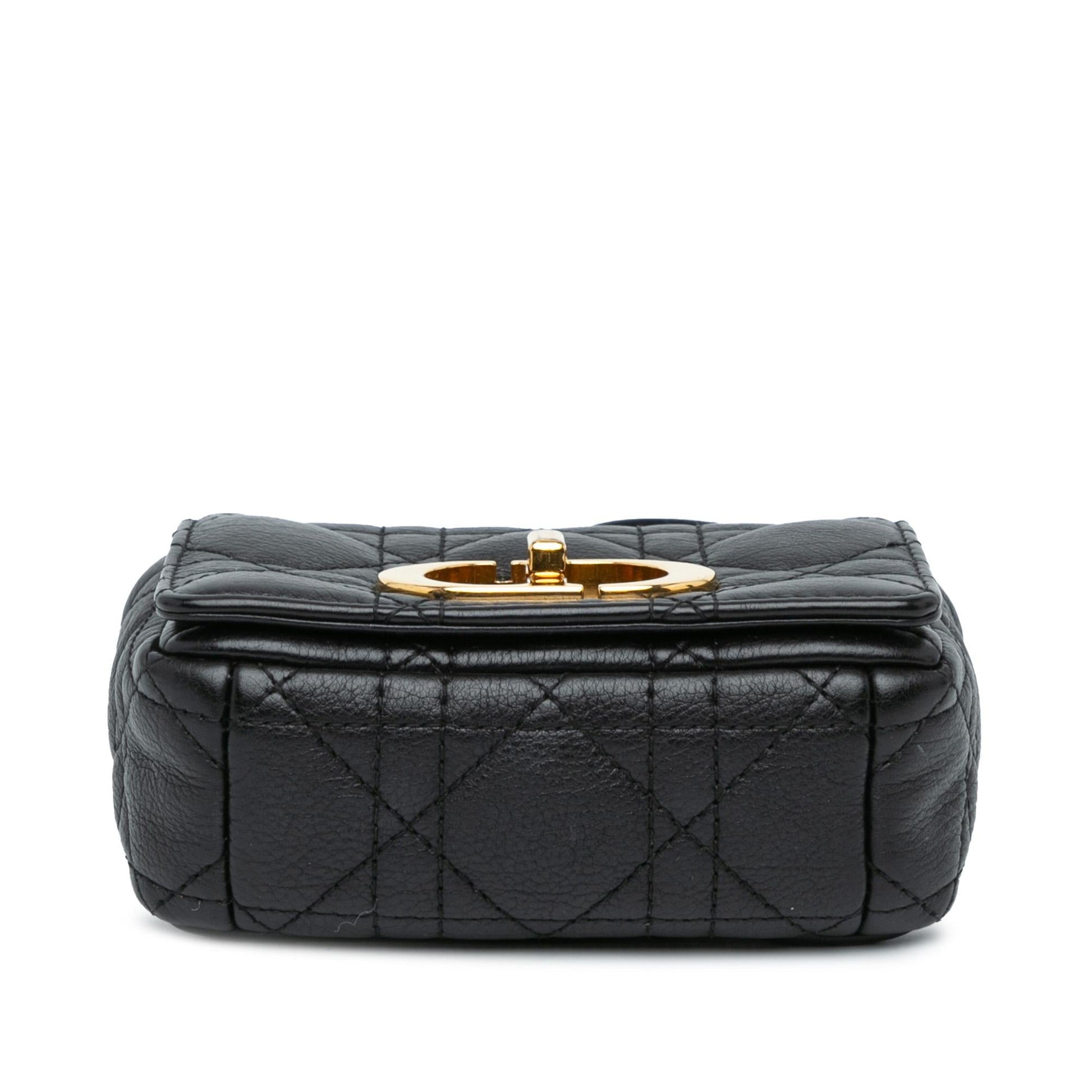 Dior Supple Calfskin Cannage Caro Bag Shg 5Y6Fe7 Micro Crossbody Bag