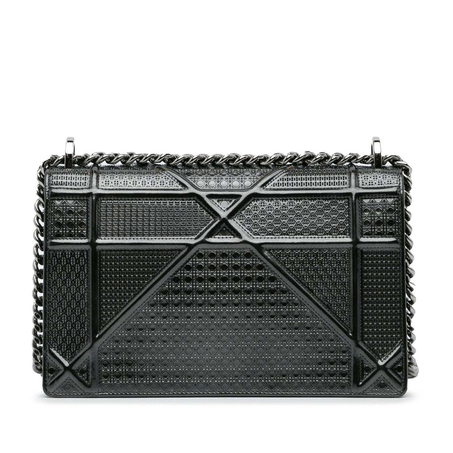 Dior Microcannage ama Crossbody Shg Ht2Mut Leather Patent Crossbody Bag