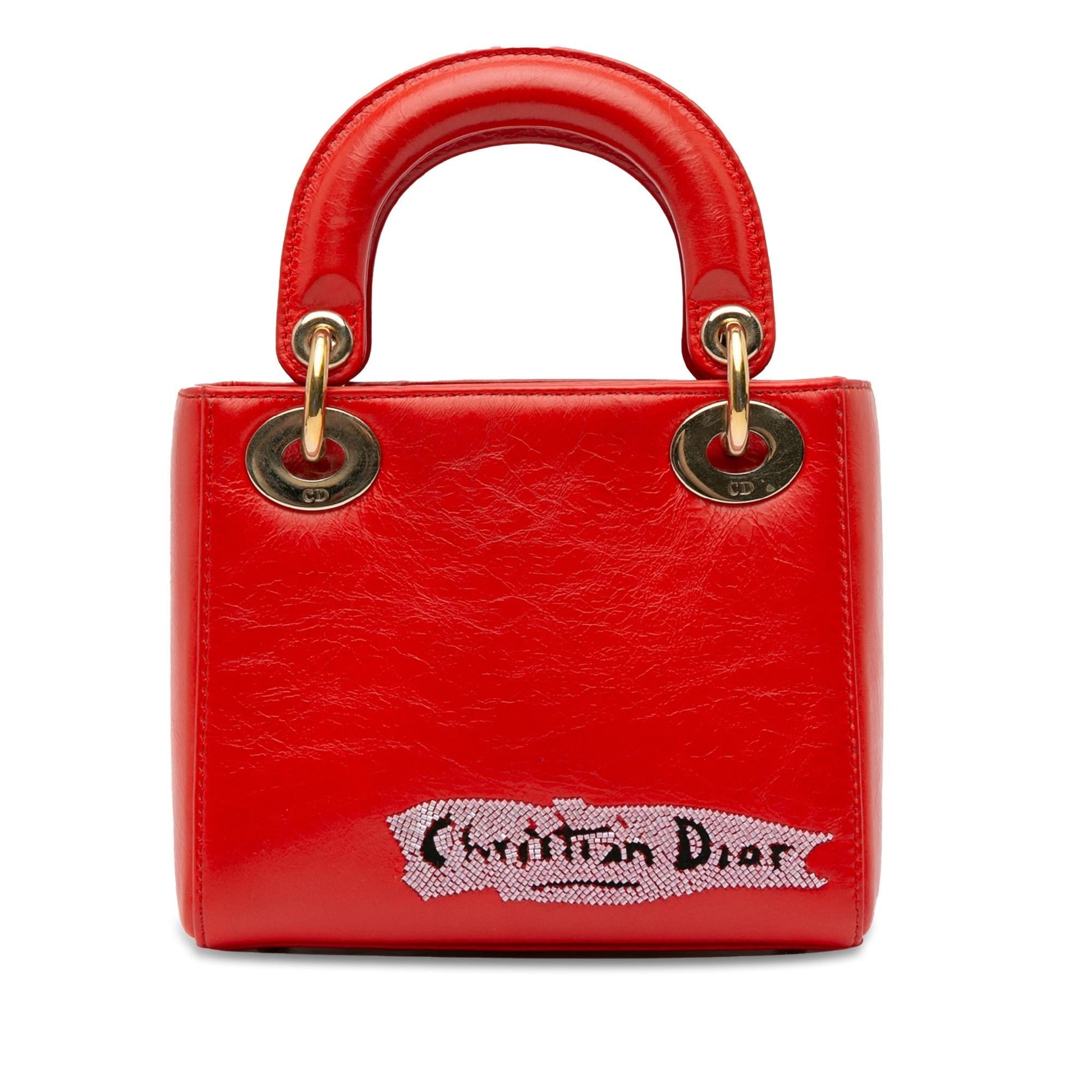 Dior Calfskin Sequin Embellished Lady Shg Jwi5Rt Satchel Bag Mini