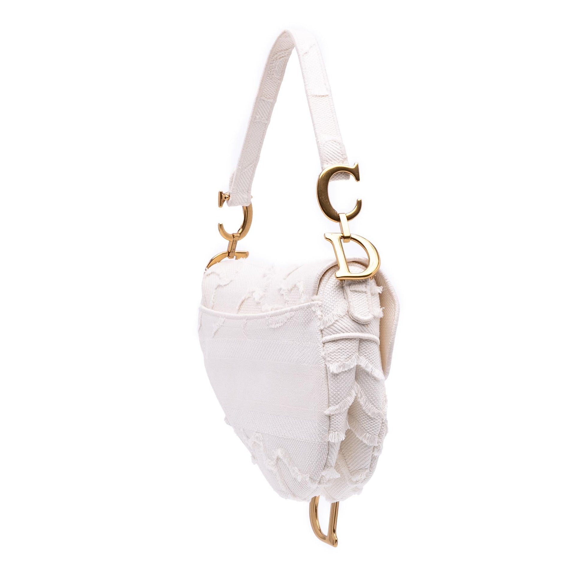 Dior Camouflage Saddle Bag Canvas Mini Embroidered Shoulder Bag Saddle Bag 2
