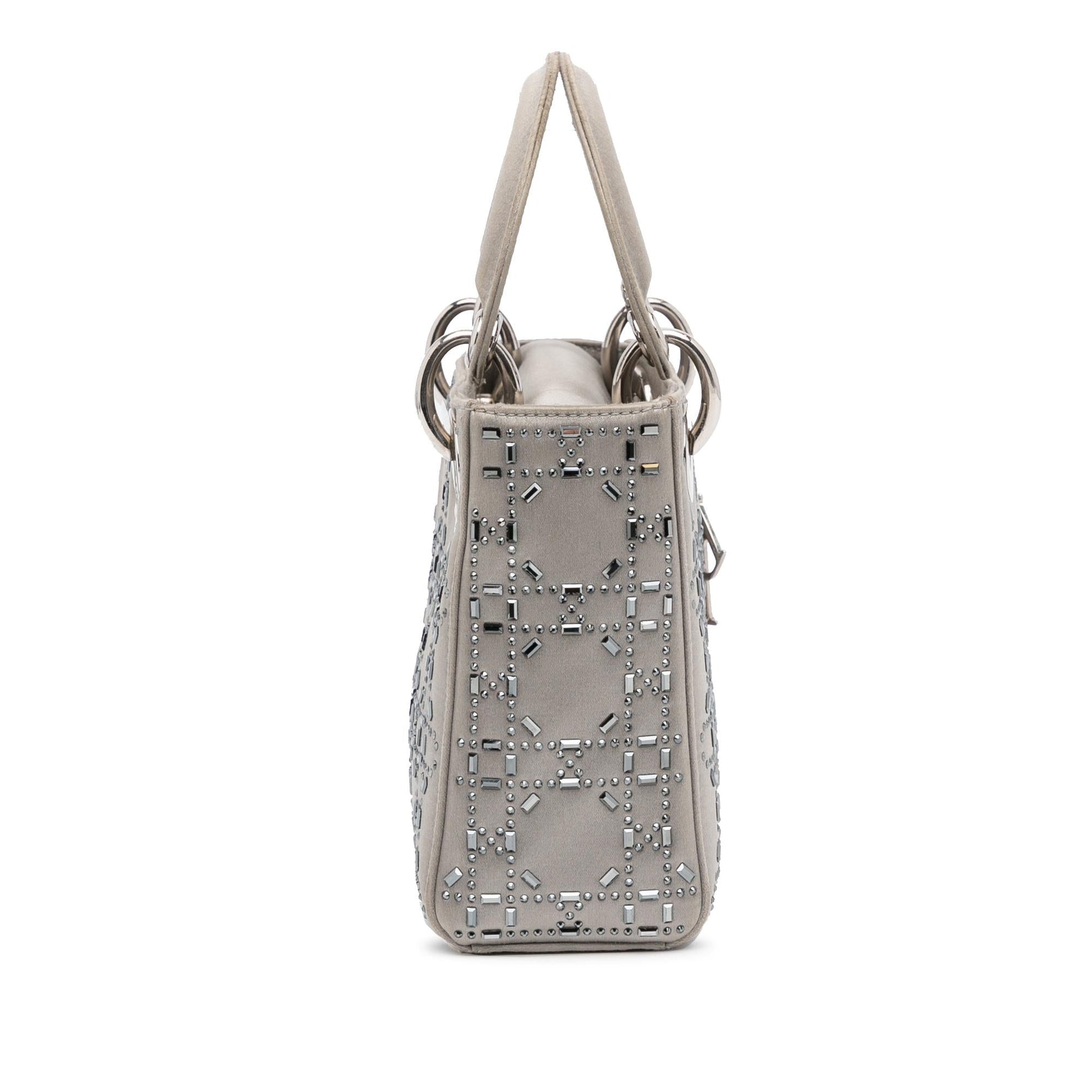 Dior Crystal Embellished Lady Shg S5Dg4B Satchel Bag Satin Mini