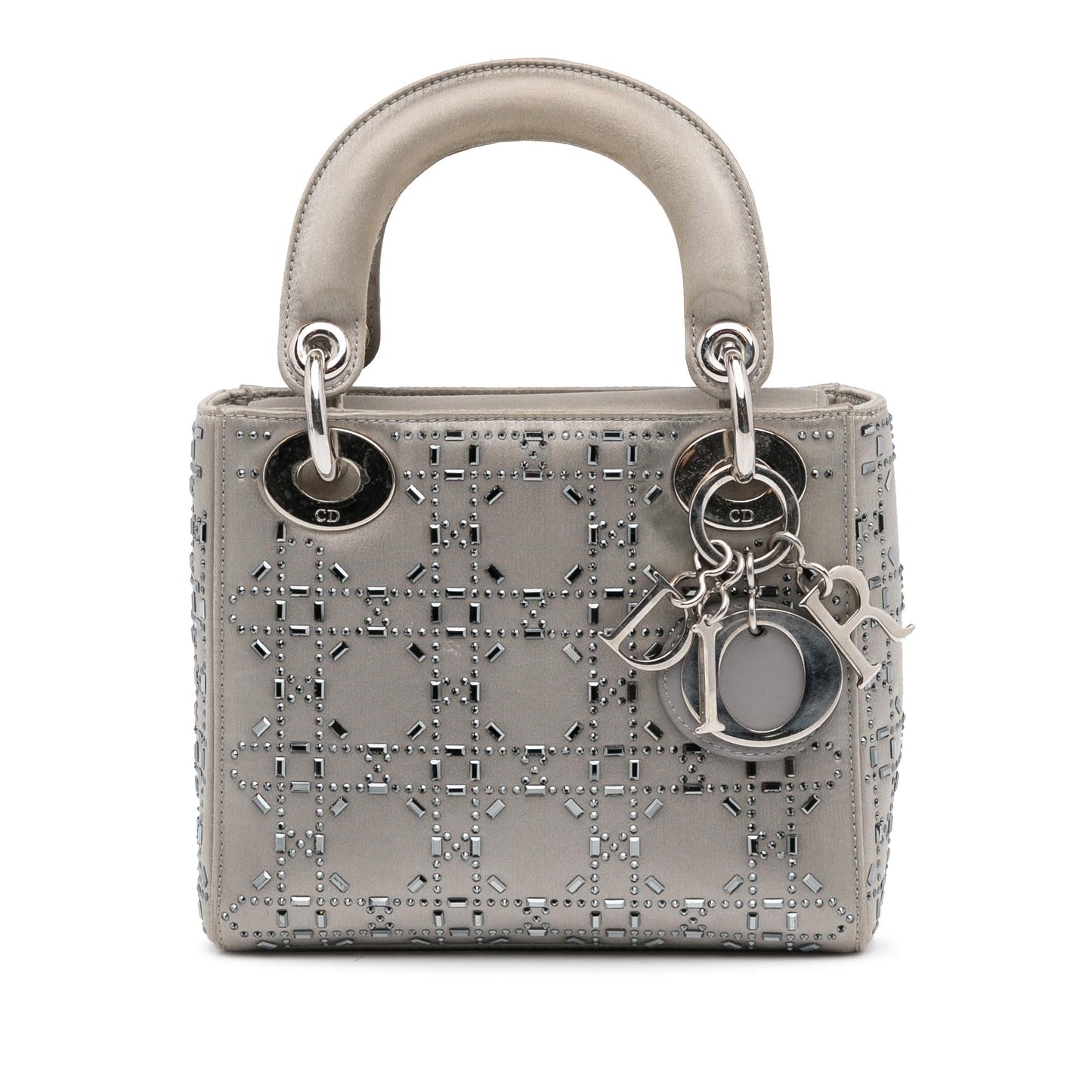 Dior Crystal Embellished Lady Shg S5Dg4B Satchel Bag Satin Mini