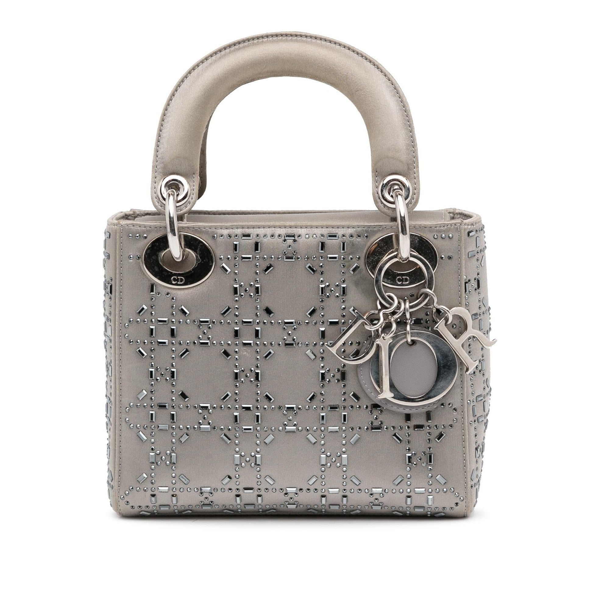 Dior Crystal Embellished Lady Shg S5Dg4B Satchel Bag Satin Mini