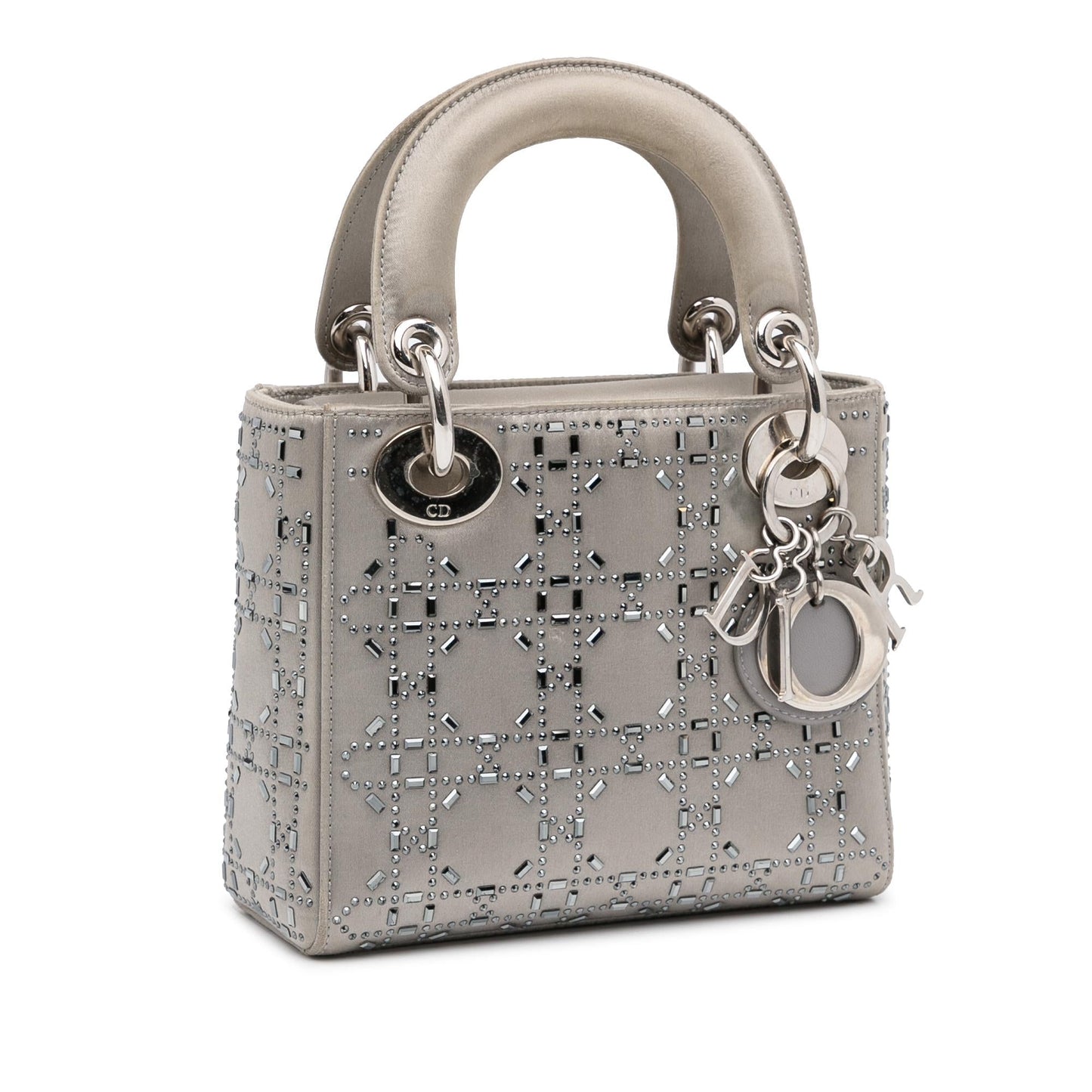 Dior Crystal Embellished Lady Shg S5Dg4B Satchel Bag Satin Mini