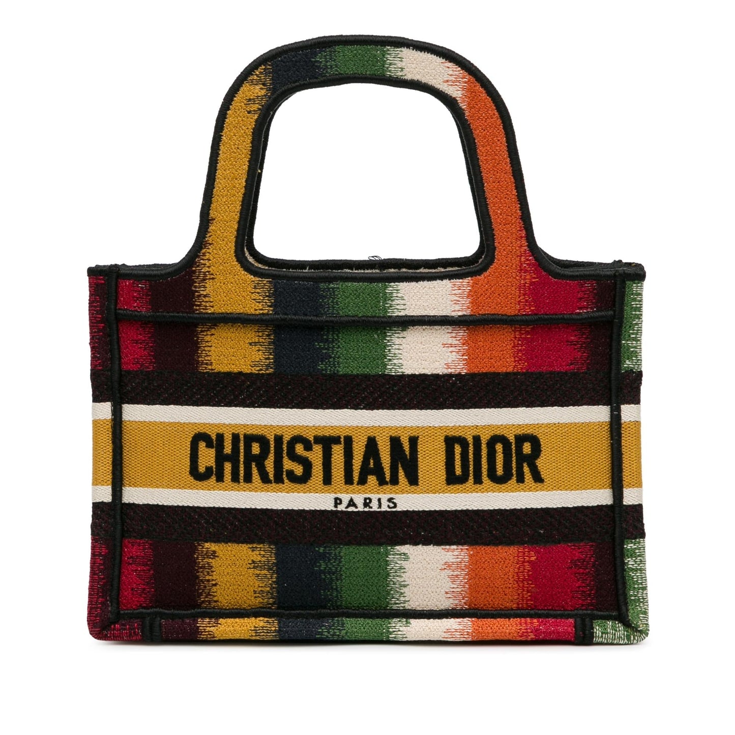 Dior Stripes Book Tote Shg Lhdnjk Mini Tote Bag
