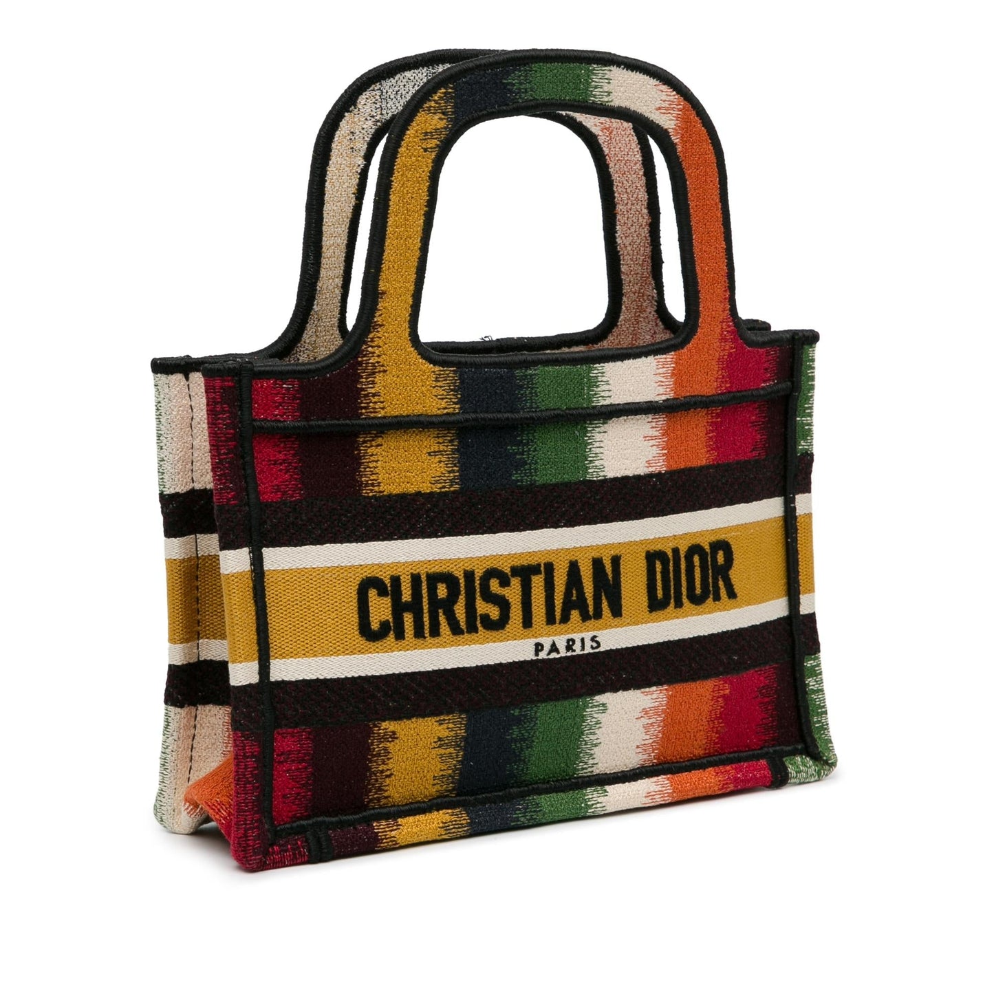 Dior Stripes Book Tote Shg Lhdnjk Mini Tote Bag