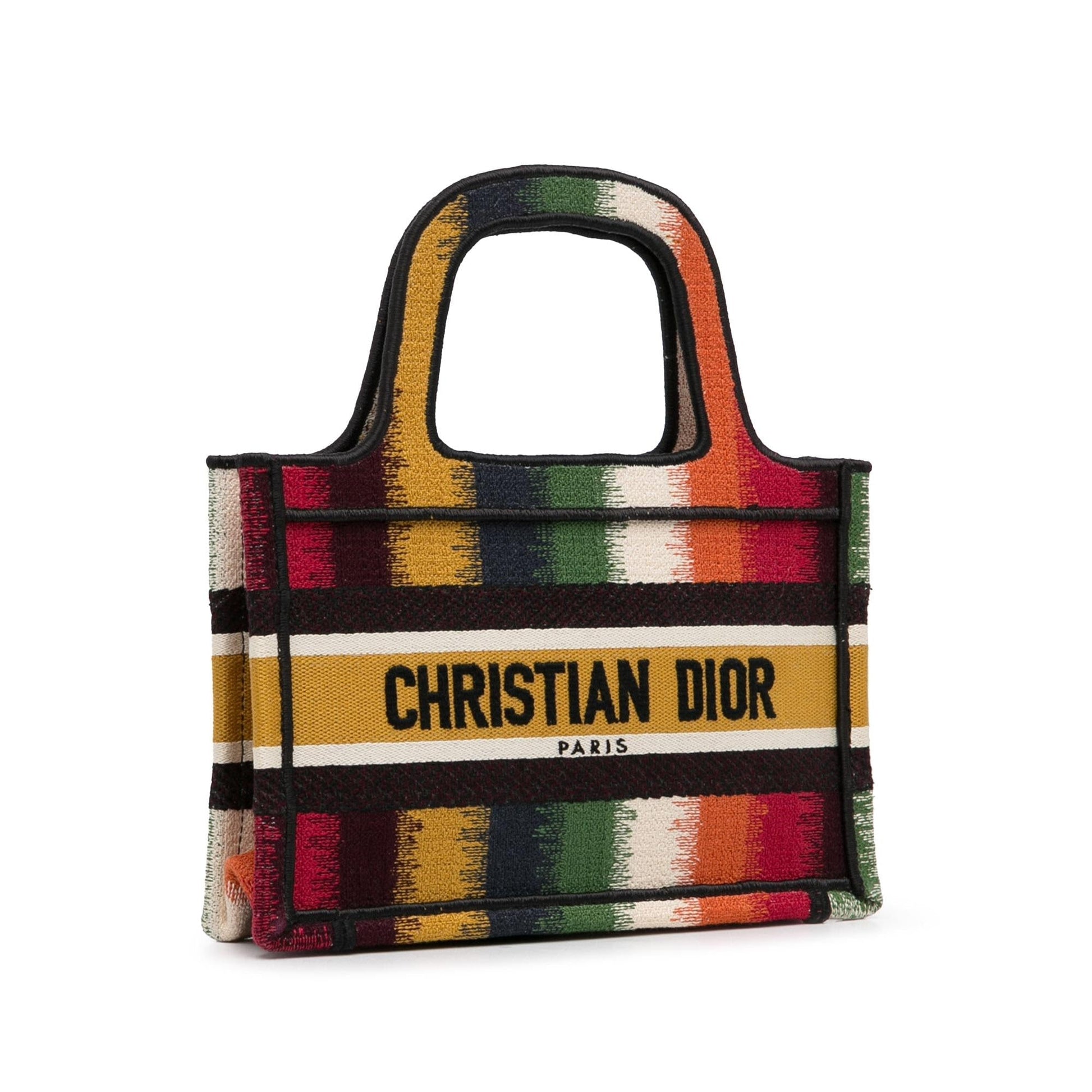Dior Stripes Book Tote Mini Tote Bag