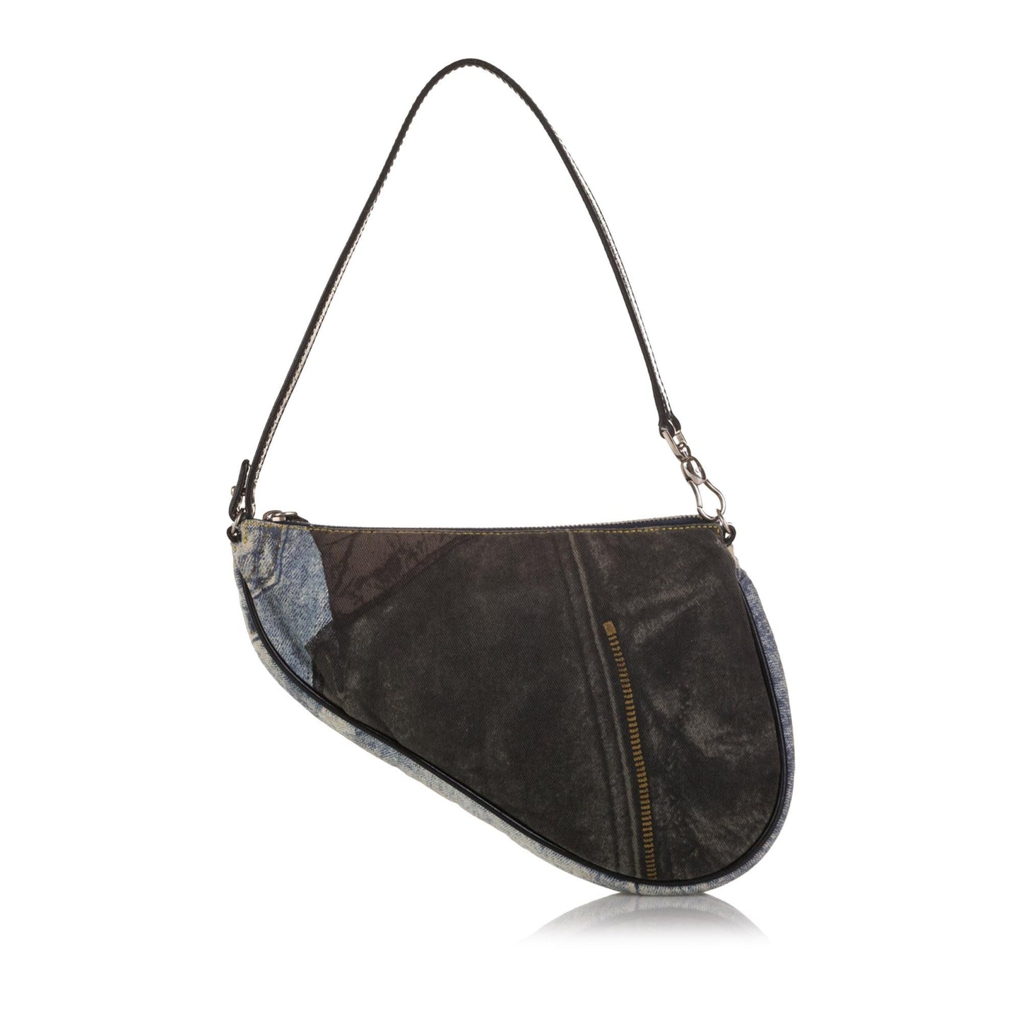 Dior Saddle Pochette Shg Handbag Denim Mini Travel Bag