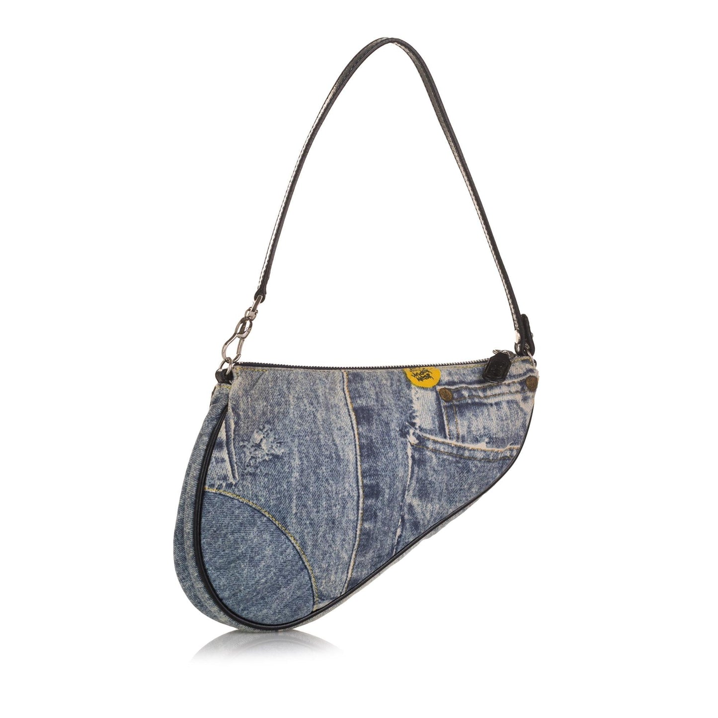 Dior Saddle Pochette Shg Handbag Denim Mini Travel Bag