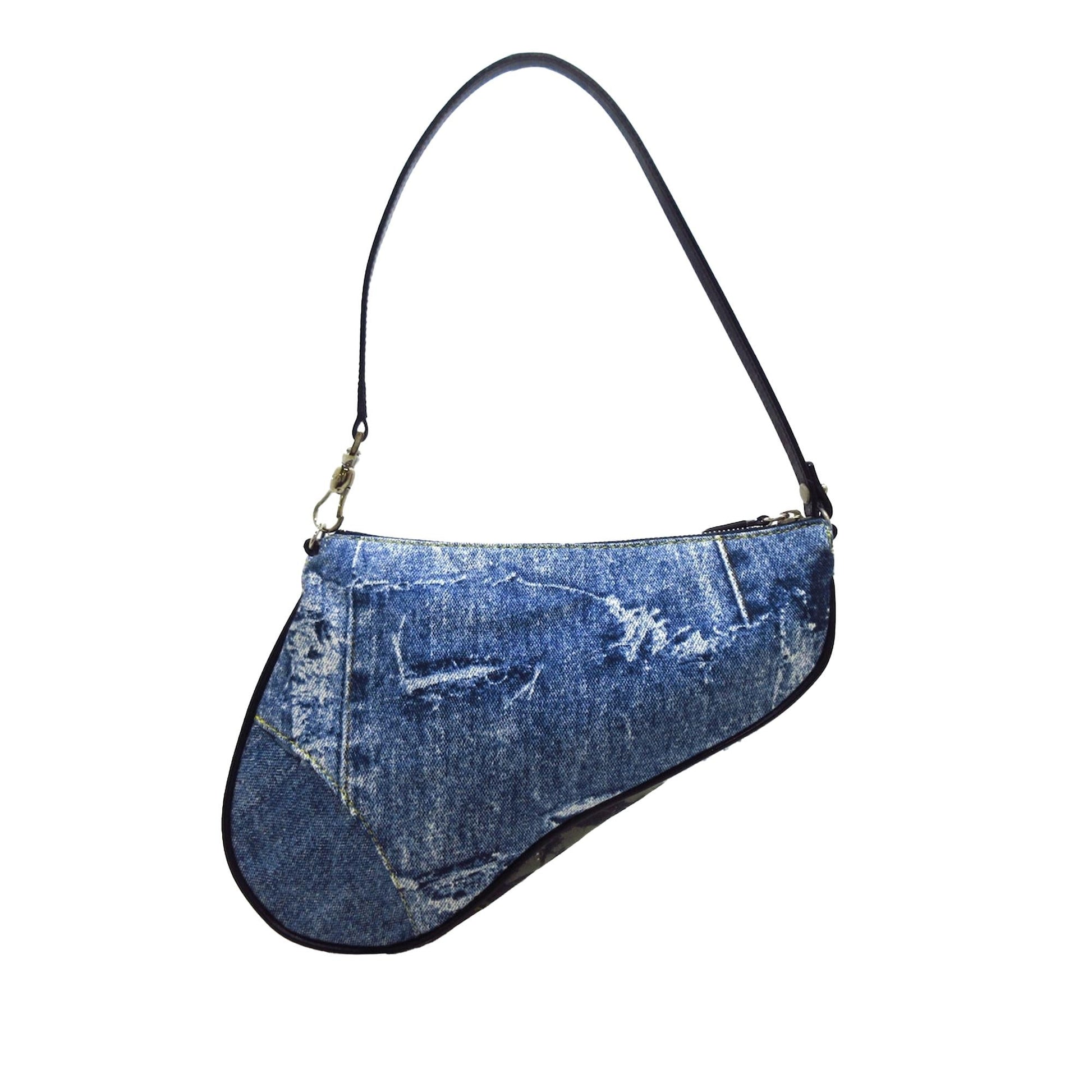 Dior Saddle Shg S0Ym1B Handbag Denim Mini Travel Bag