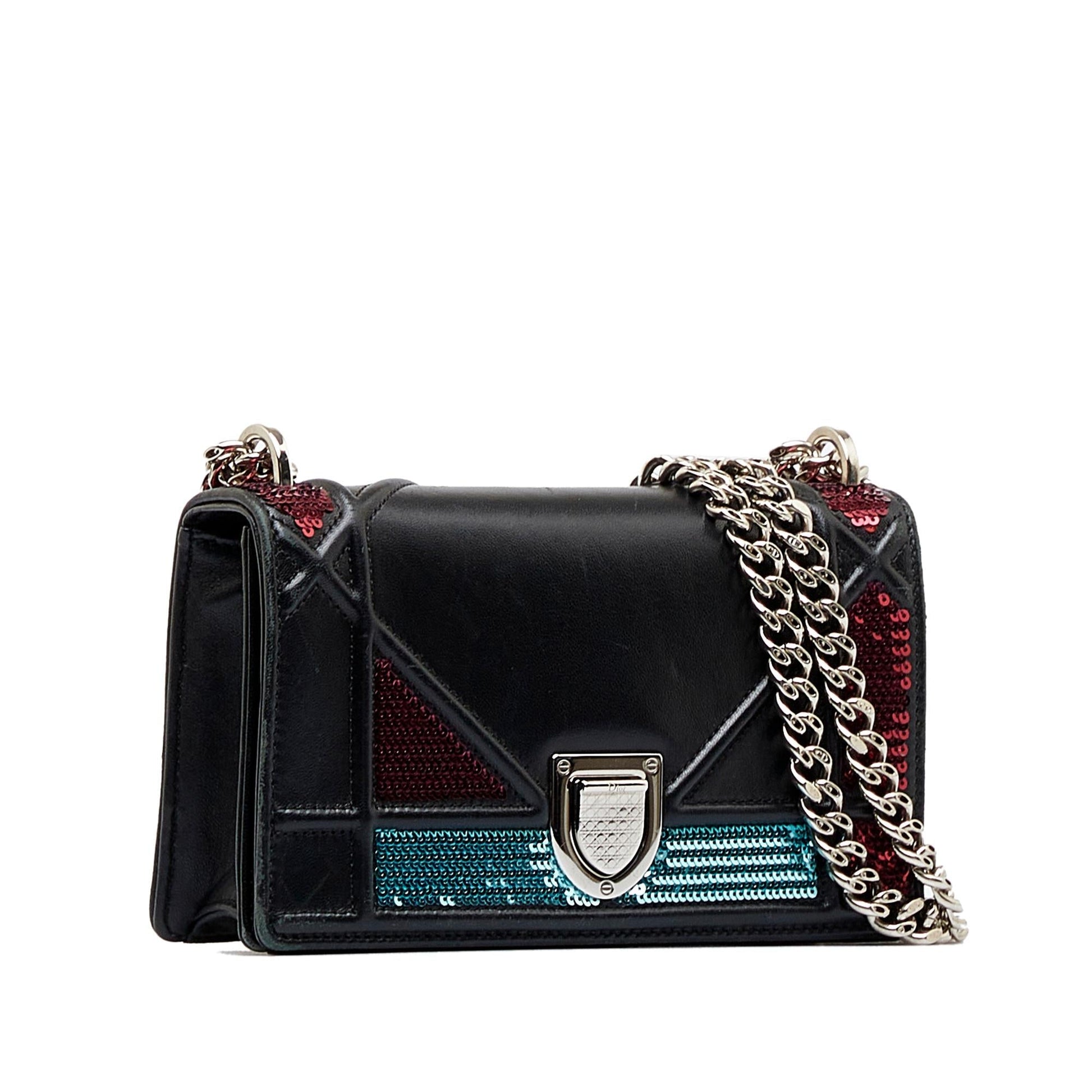 Dior ama Sequin Crossbody Bag Mini Flap