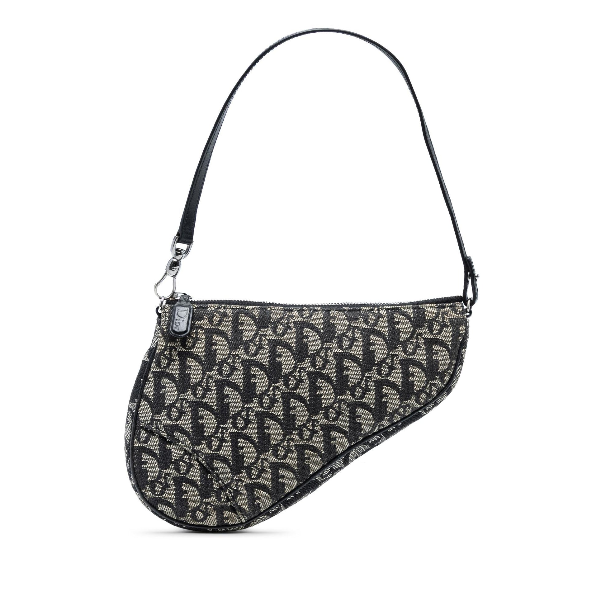 Dior issimo Saddle Pochette Shoulder Bag Canvas Mini Saddle Pochette 8