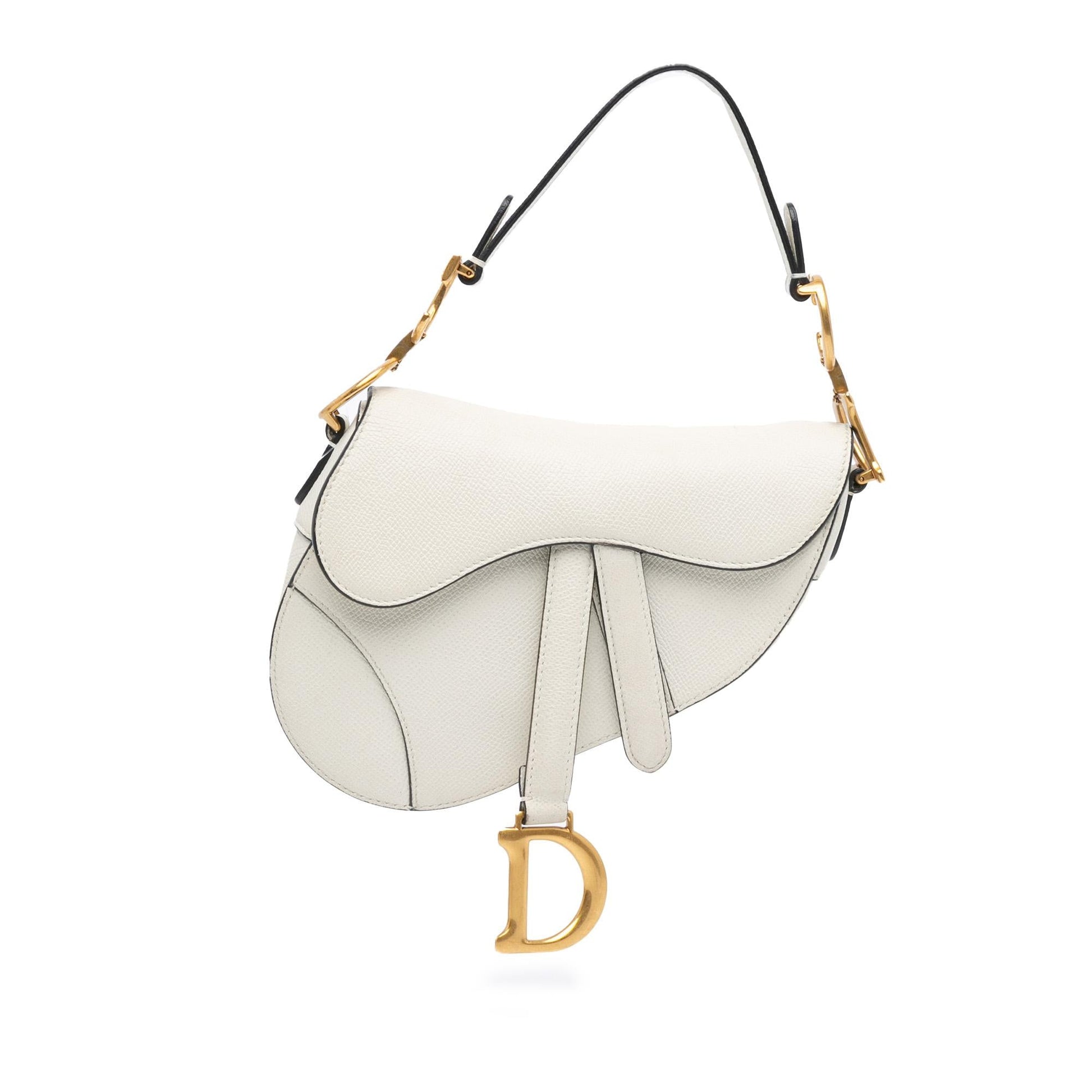 Dior Grained Calfskin Saddle Bag Mini Satchel Bag