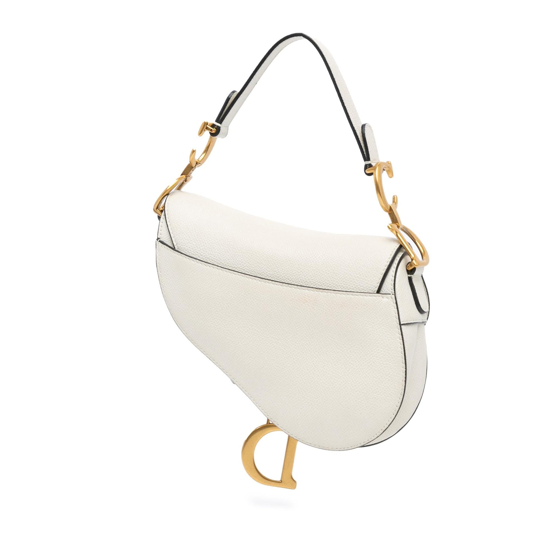 Dior Grained Calfskin Saddle Bag Mini Satchel Bag