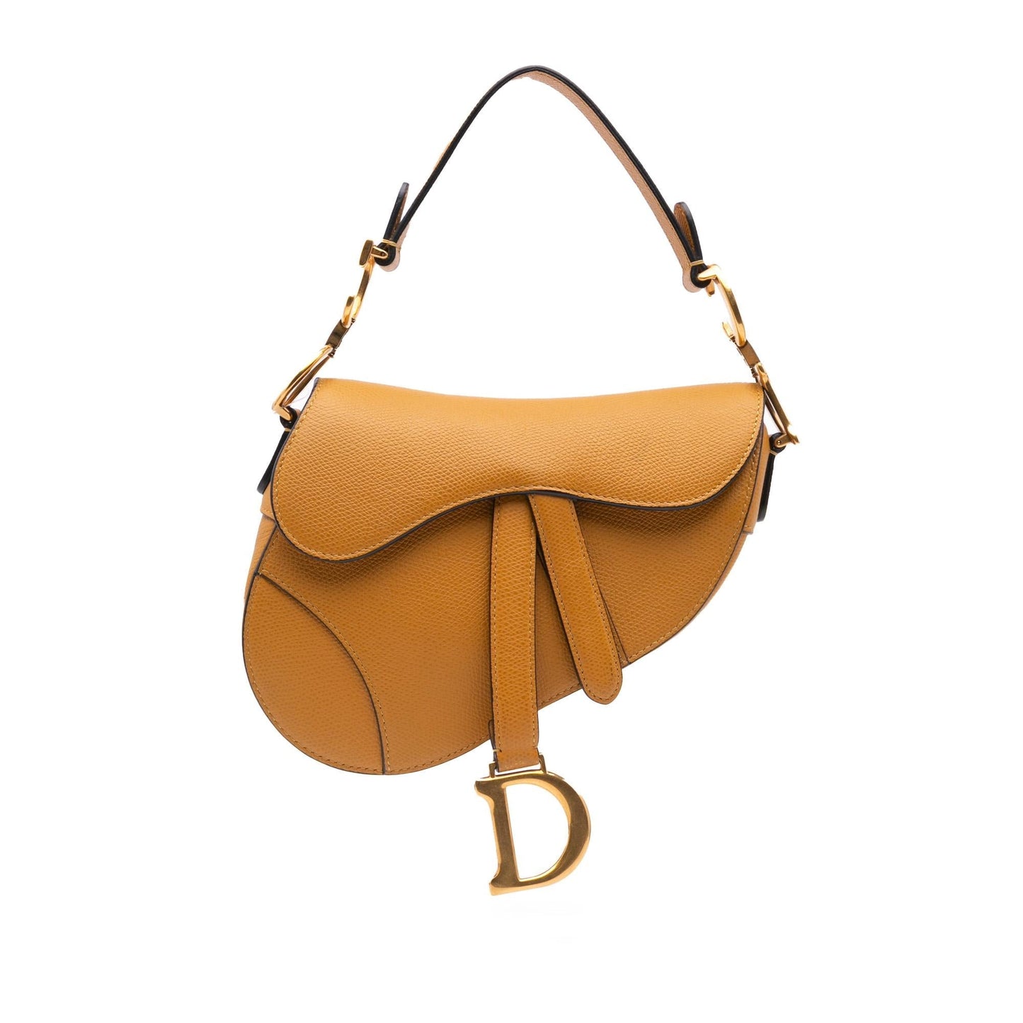 Dior Grained Calfskin Saddle Satchel Bag Mini