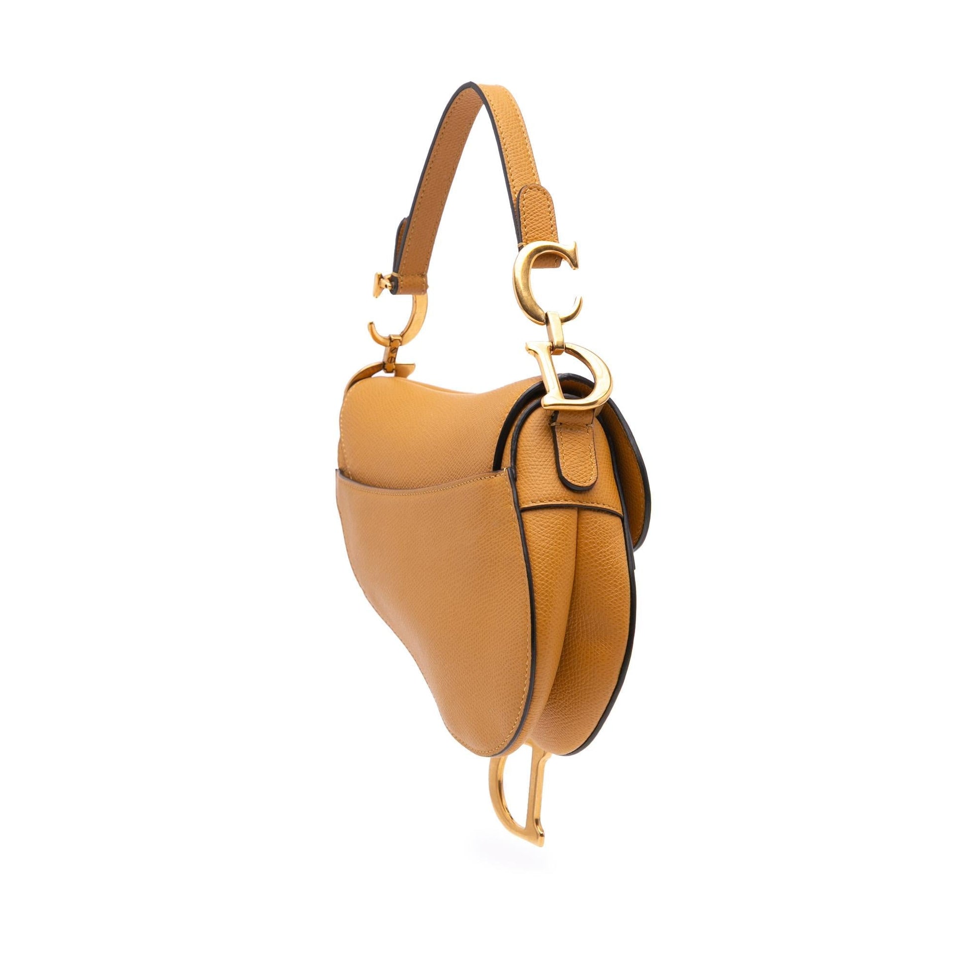 Dior Grained Calfskin Saddle Satchel Bag Mini