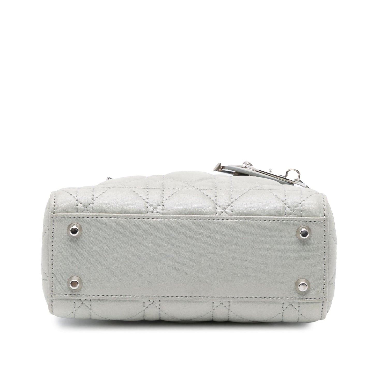 Dior Iridescent Cannage Lady Satchel Bag Lambskin Mini