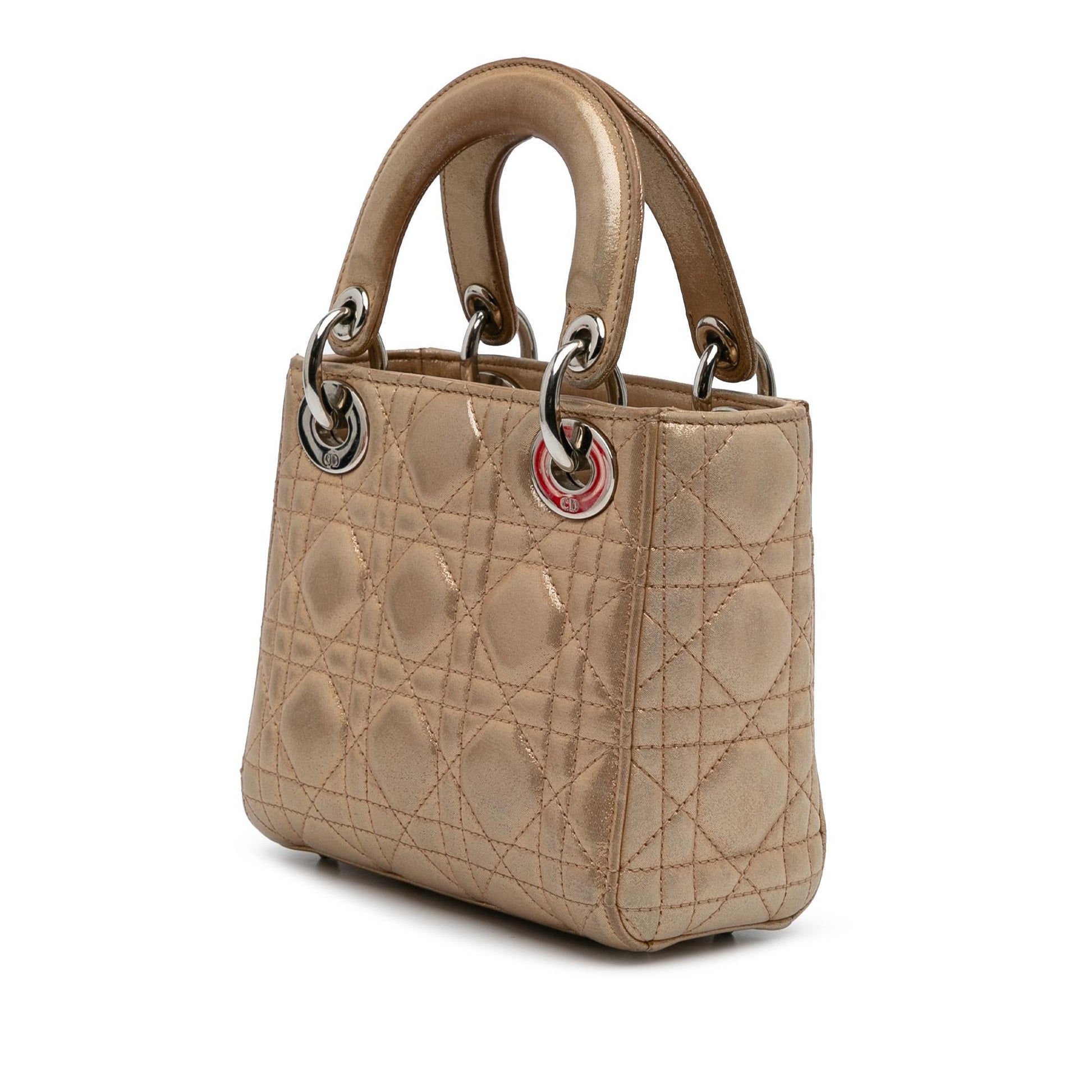 Dior Iridescent Cannage Lady Satchel Bag Lambskin Mini Lady Dior 3