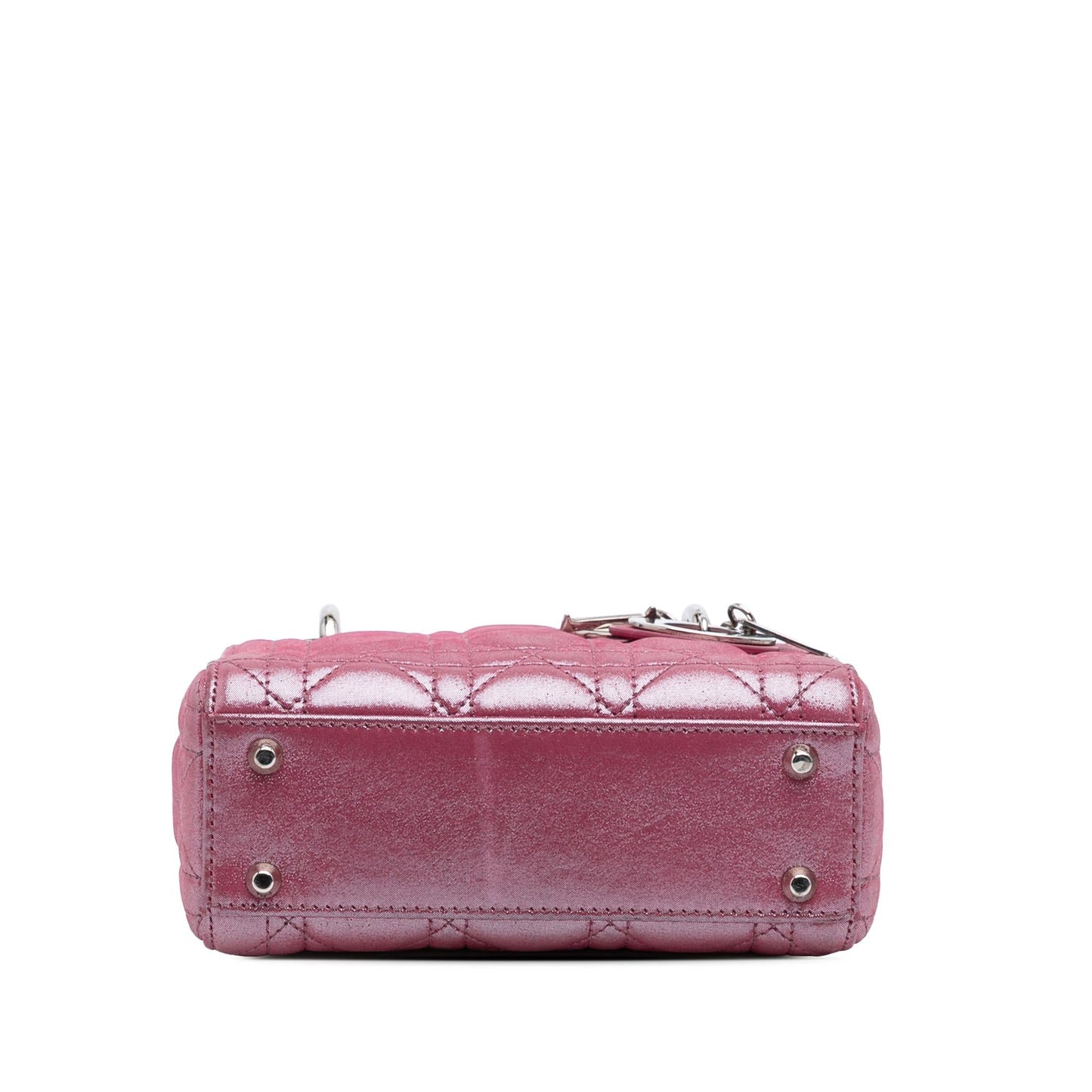 Dior Iridescent Cannage Lady Satchel Bag Lambskin Mini Lady Dior 6