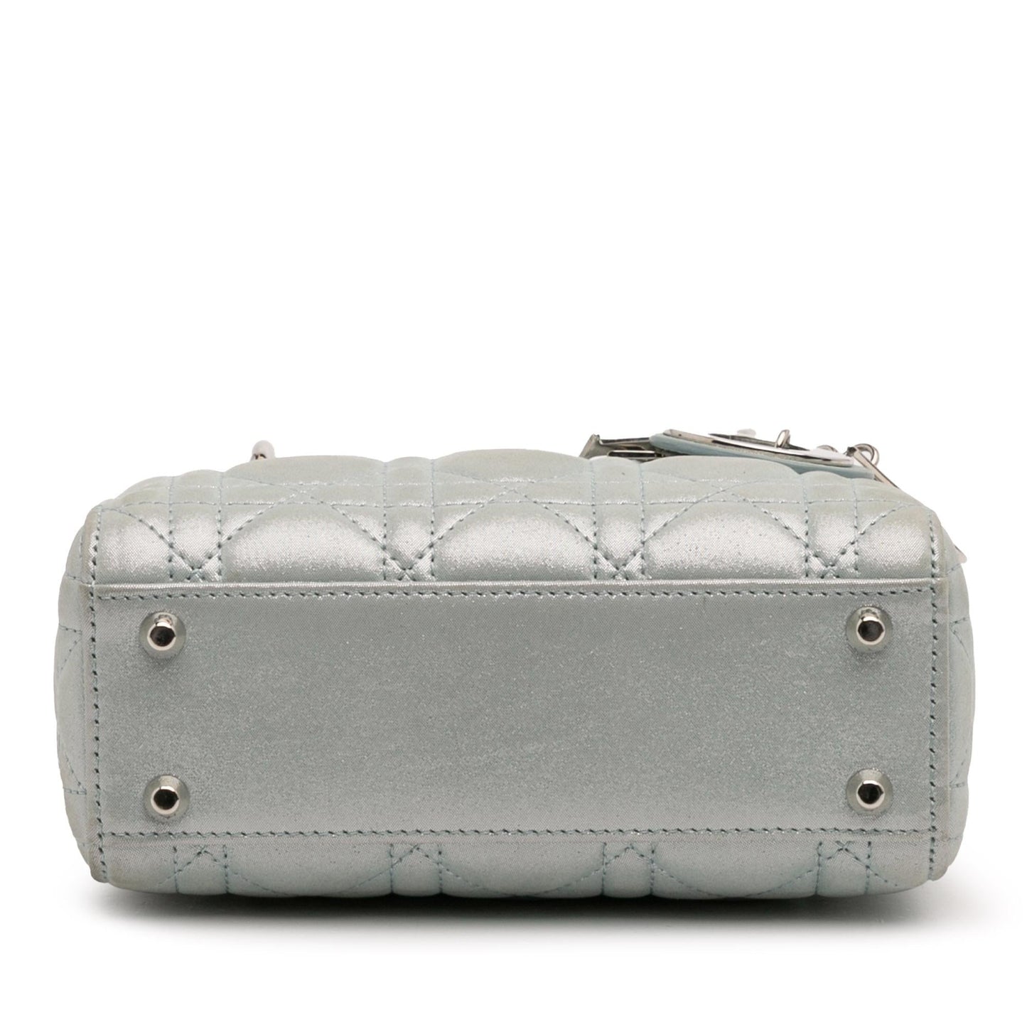 Dior Iridescent Cannage Lady Satchel Bag Lambskin Mini Lady Dior 11
