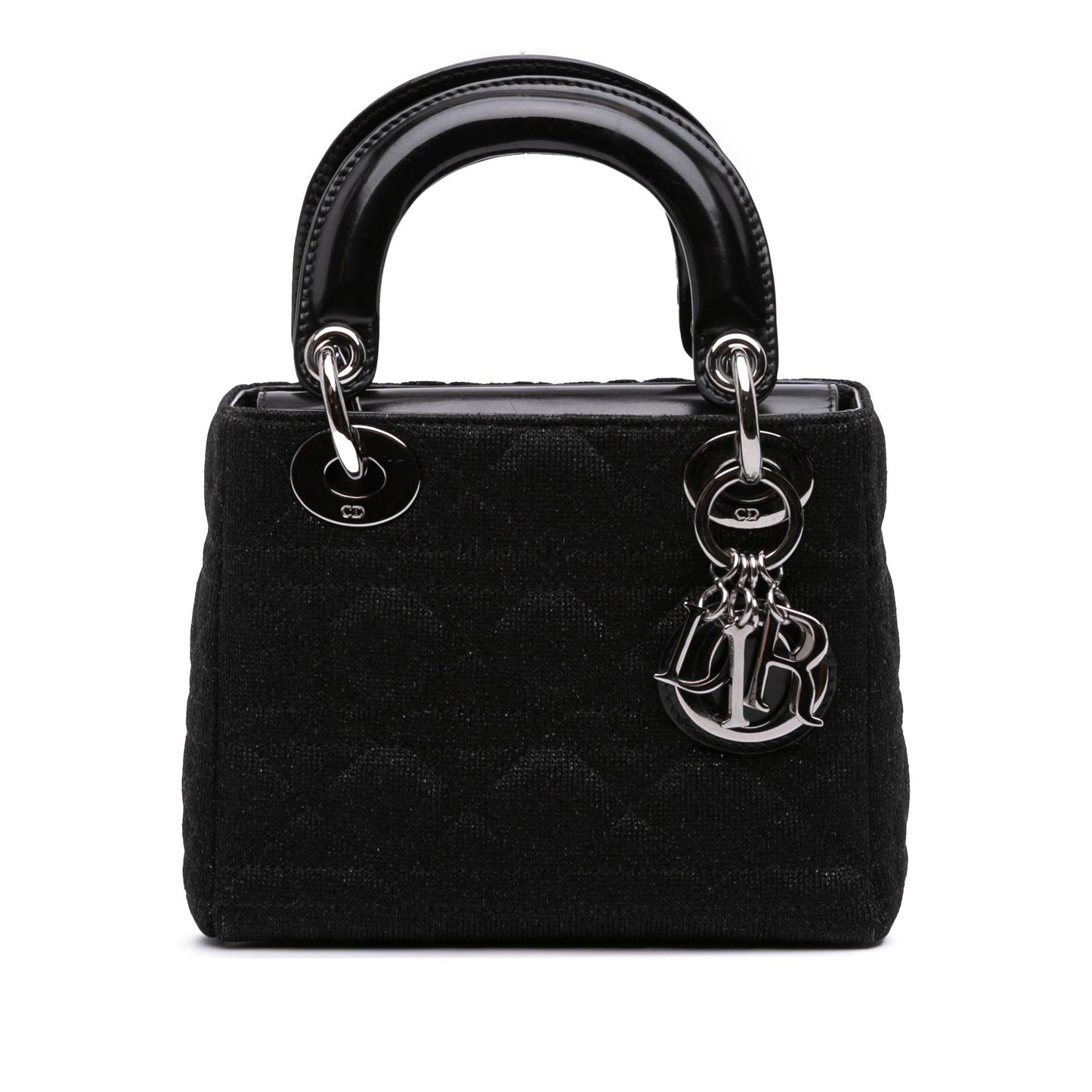 Dior Knit Cannage Lady Satchel Bag Mini