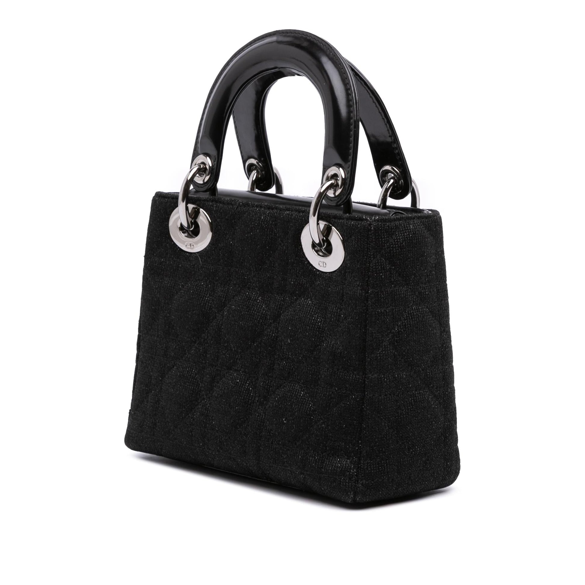 Dior Knit Cannage Lady Satchel Bag Mini