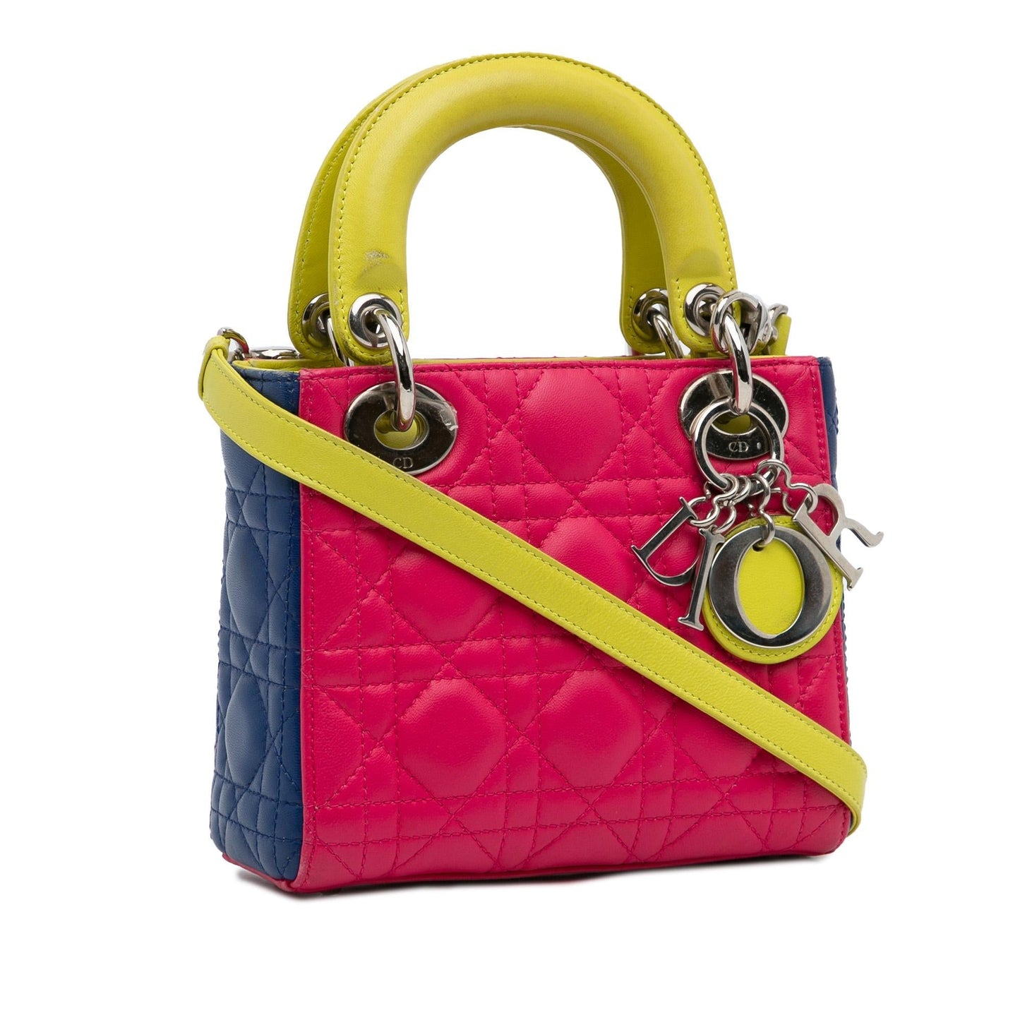 Dior Cannage Lady Tricolor Shg Mxgk8D Satchel Bag Lambskin Mini