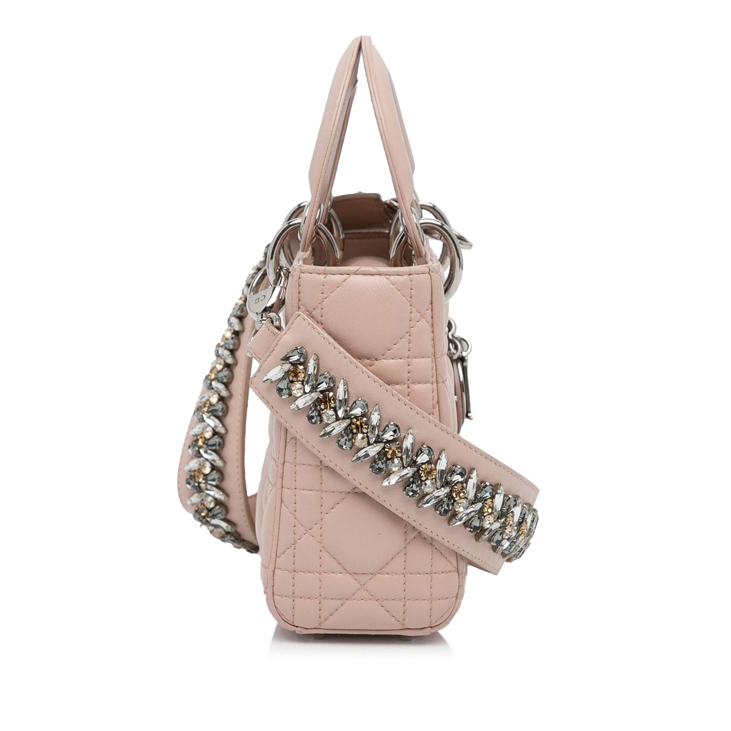 Dior Cannage Lady Shg 6R4Olg Satchel Bag Lambskin Mini