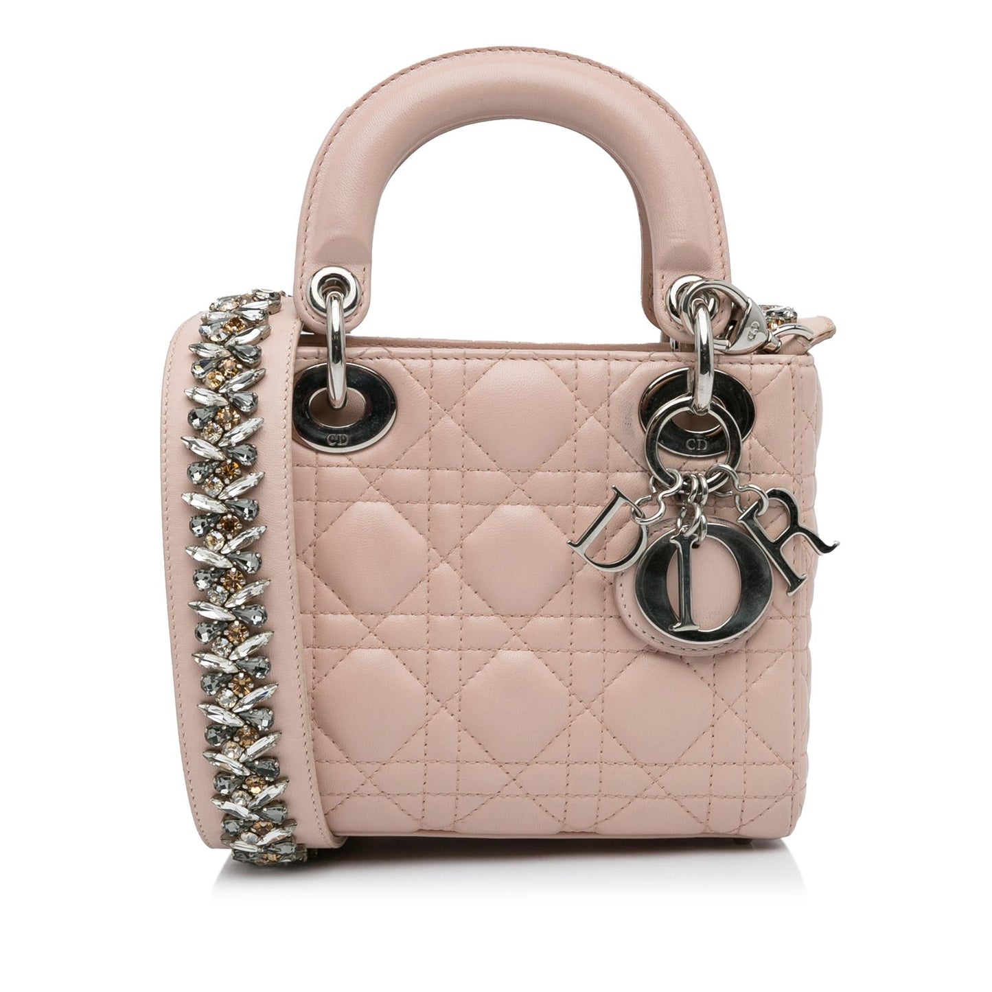 Dior Cannage Lady Shg 6R4Olg Satchel Bag Lambskin Mini
