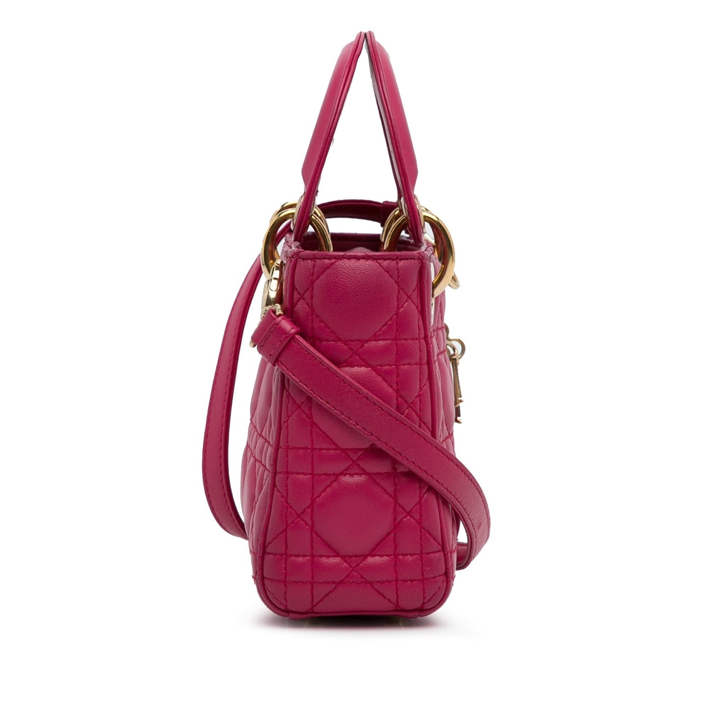 Dior Cannage Lady Satchel Bag Lambskin Mini