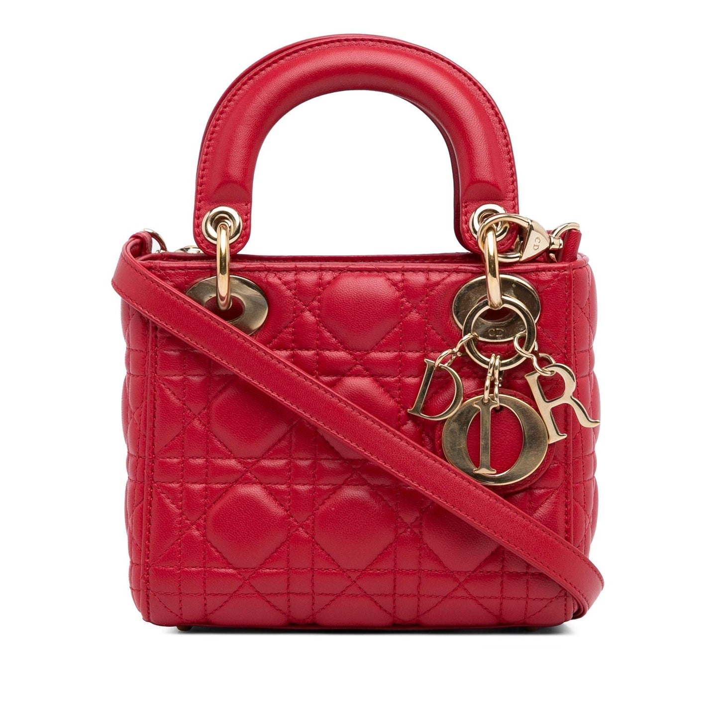 Dior Cannage Lady Shg Xpsv3N Satchel Bag Lambskin Mini