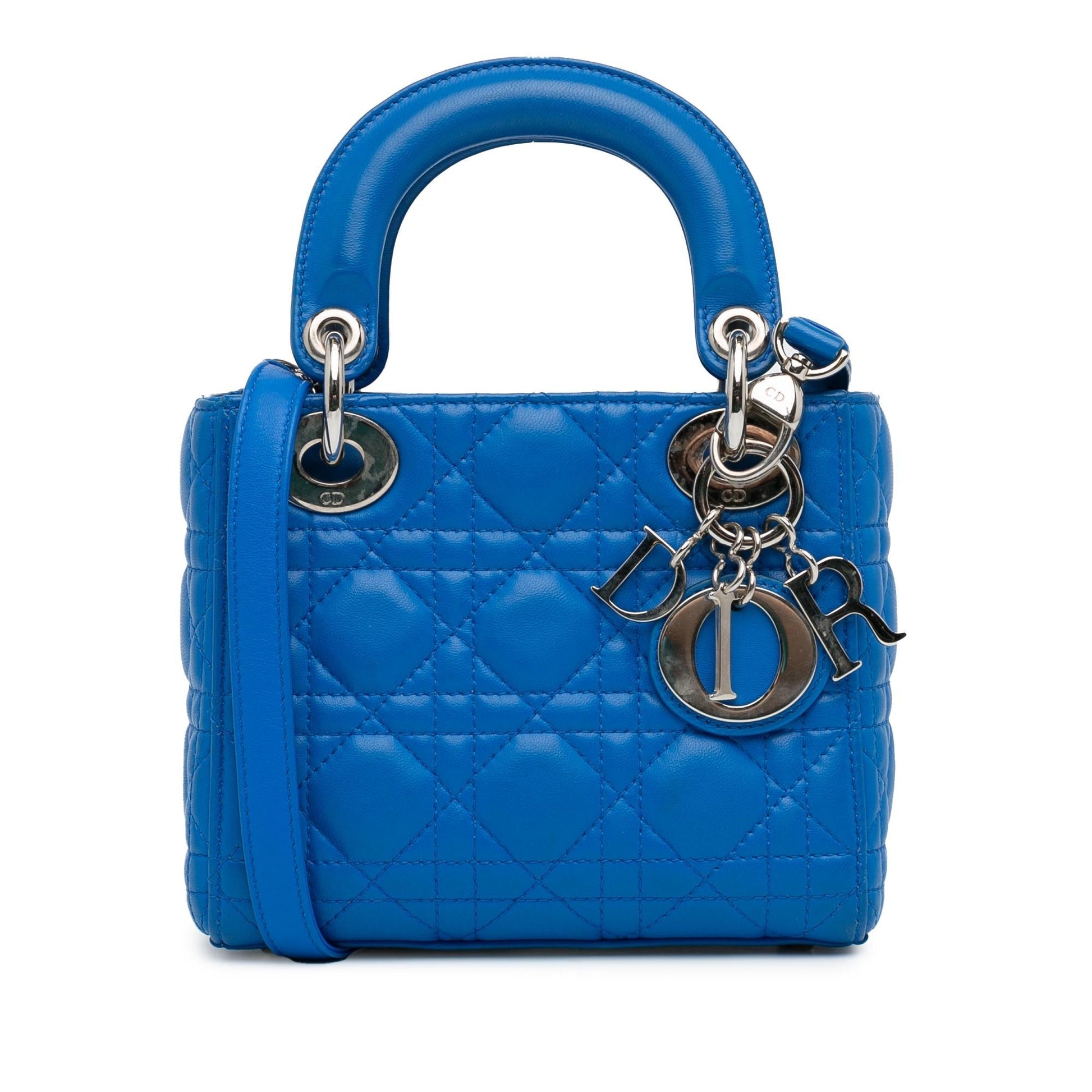Dior Cannage Lady Shg Uhdxf1 Satchel Bag Lambskin Mini