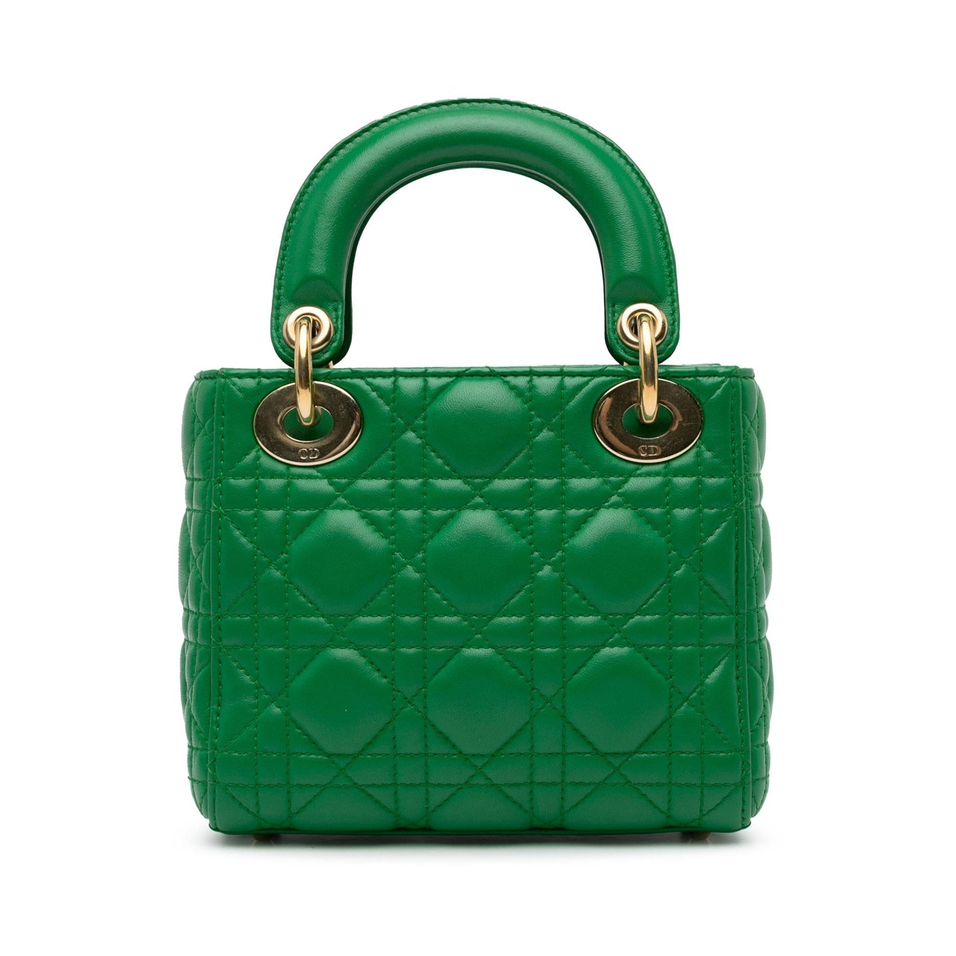 Dior Cannage Lady Shg Lllqu0 Satchel Bag Lambskin Mini