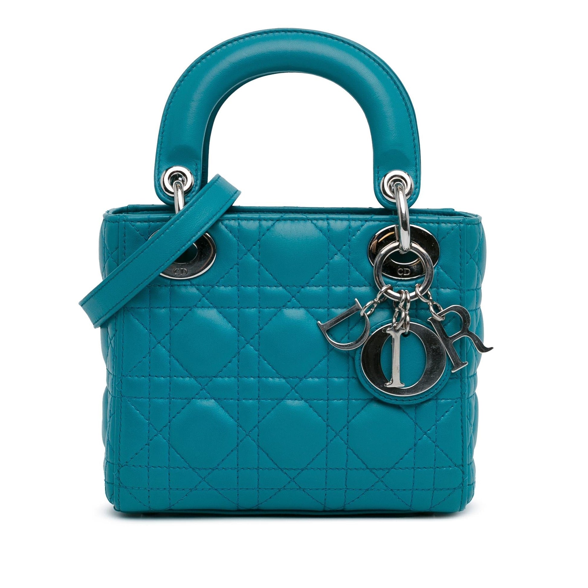 Dior Cannage Lady Shg Hav6Mr Satchel Bag Lambskin Mini